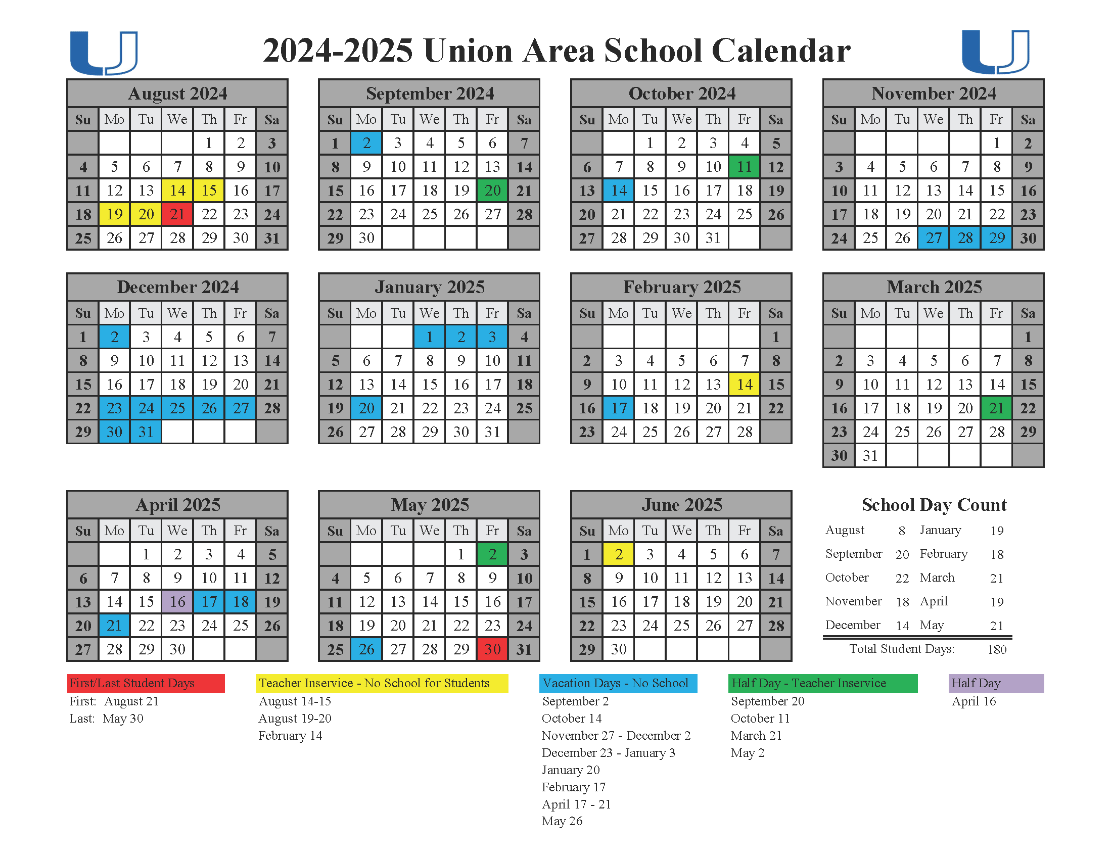 Augusta County Schools Calendar 2023-2025