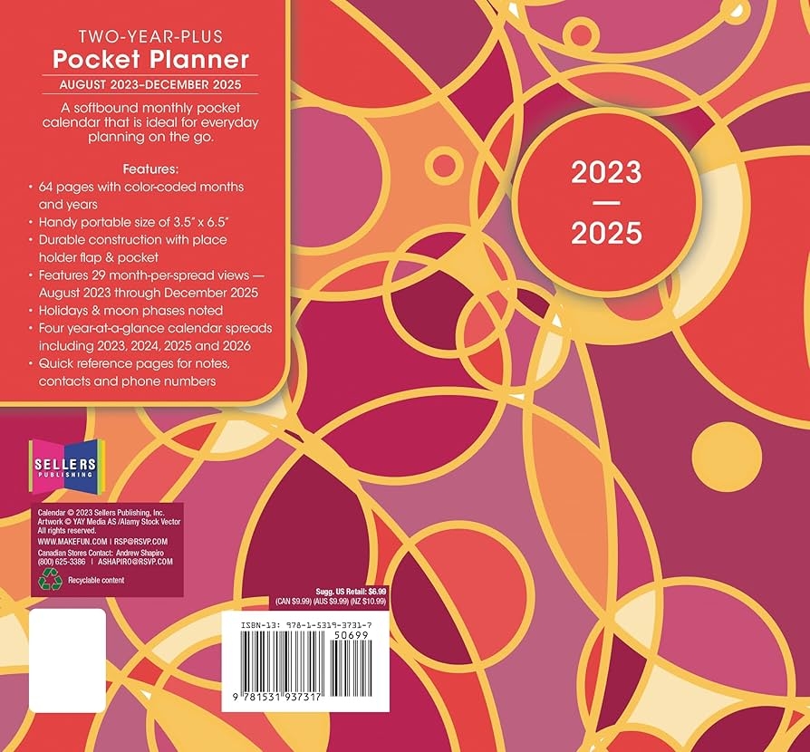 Sellers Publishing Inc 2024 Pocket Planner Two Year Plus Monthly Pocket Calendar Planner 29 Month August 2023 December 2025 6 5 Sellers Publishing Inc 2024 Pocket Planner Two Year Plus Monthly Pocket Calendar Planner 29 Month August 2023 December 2025 6 5