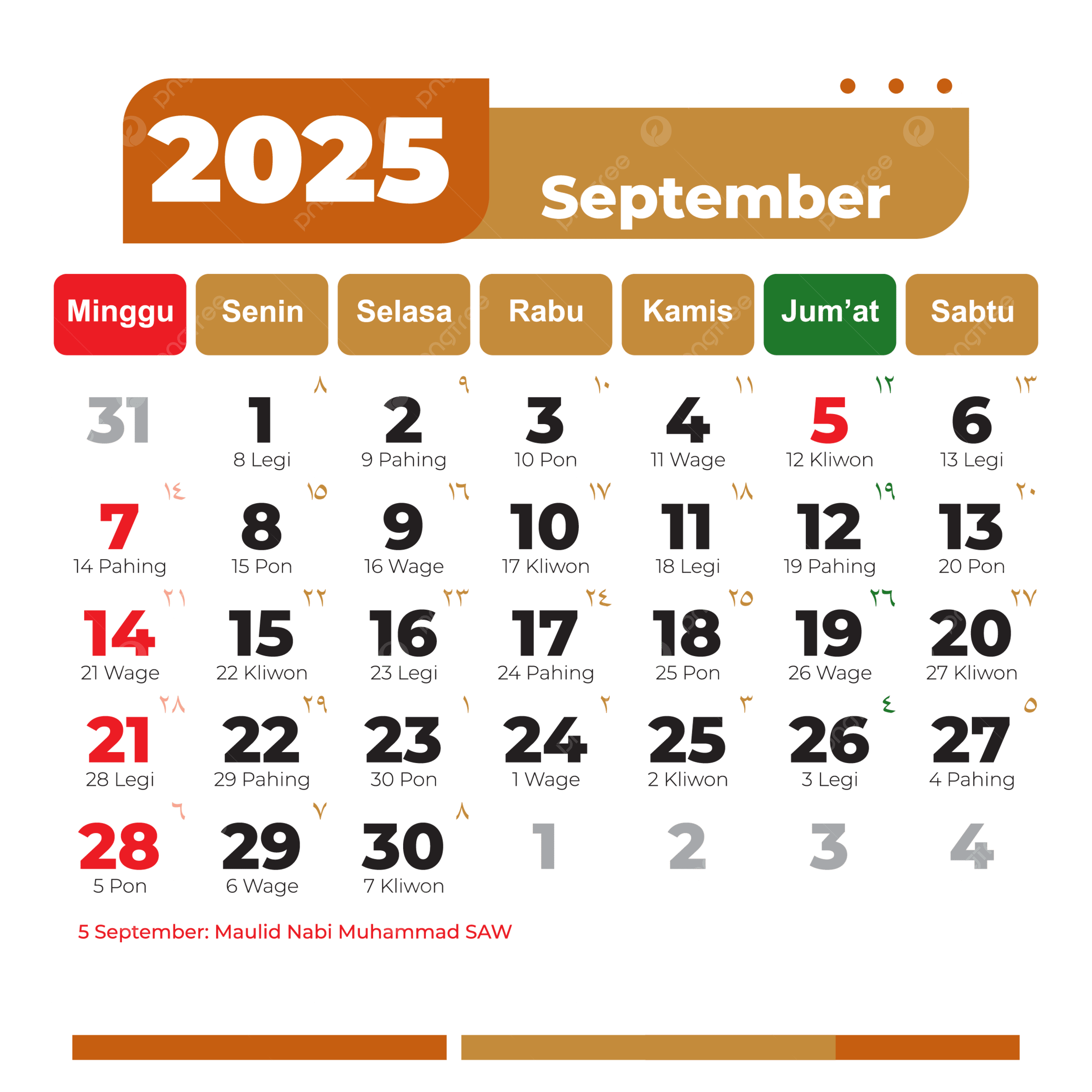 September 2025 Calendar With Important Days