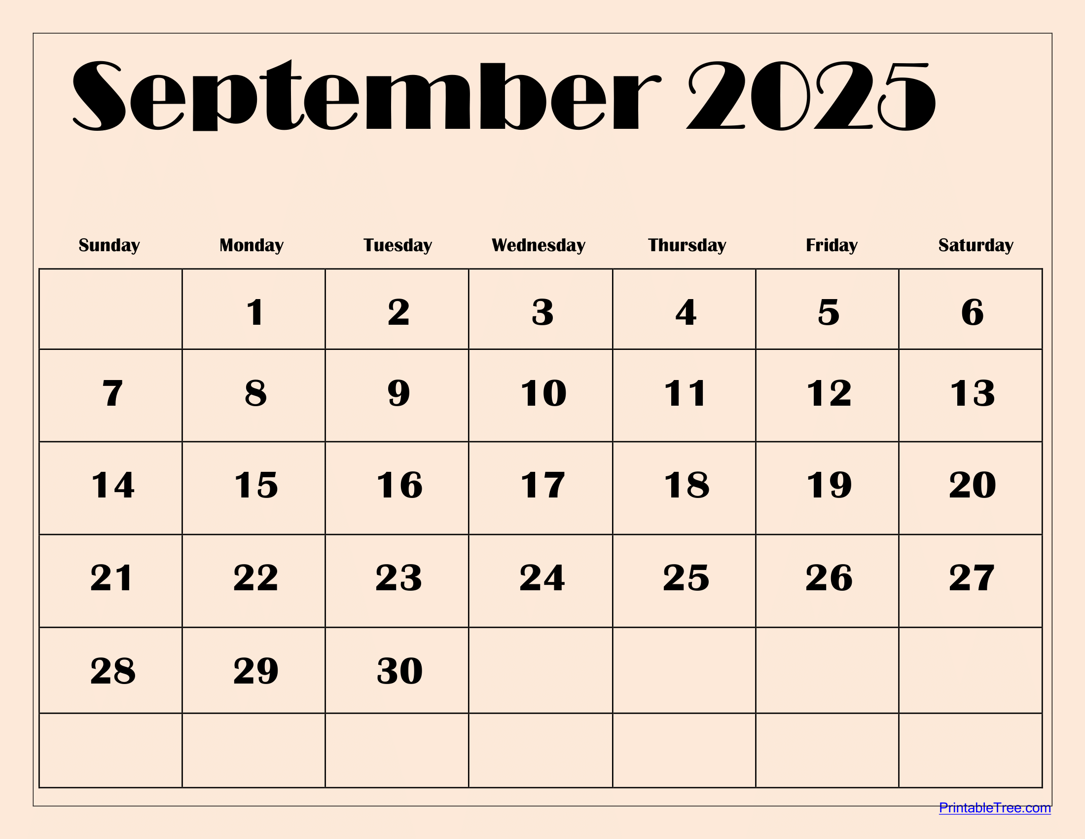 September 2025 Calendar Printable PDF Template With Holidays September 2025 Calendar Printable PDF Template With Holidays