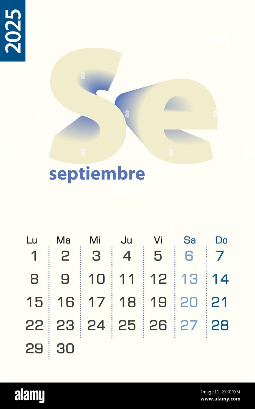 Spanish Calendar 2025 Hi res Stock Photography And Images Alamy