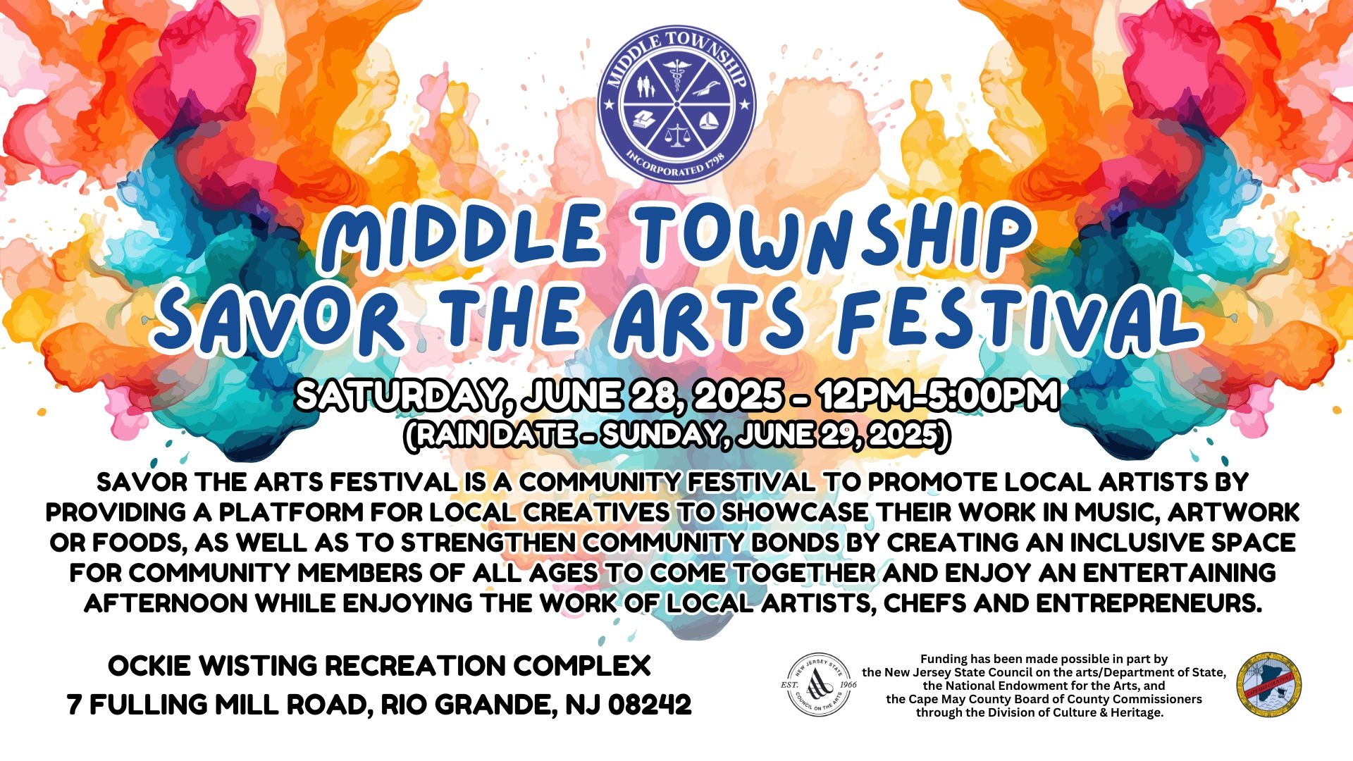 Township Event Calendar July 2025