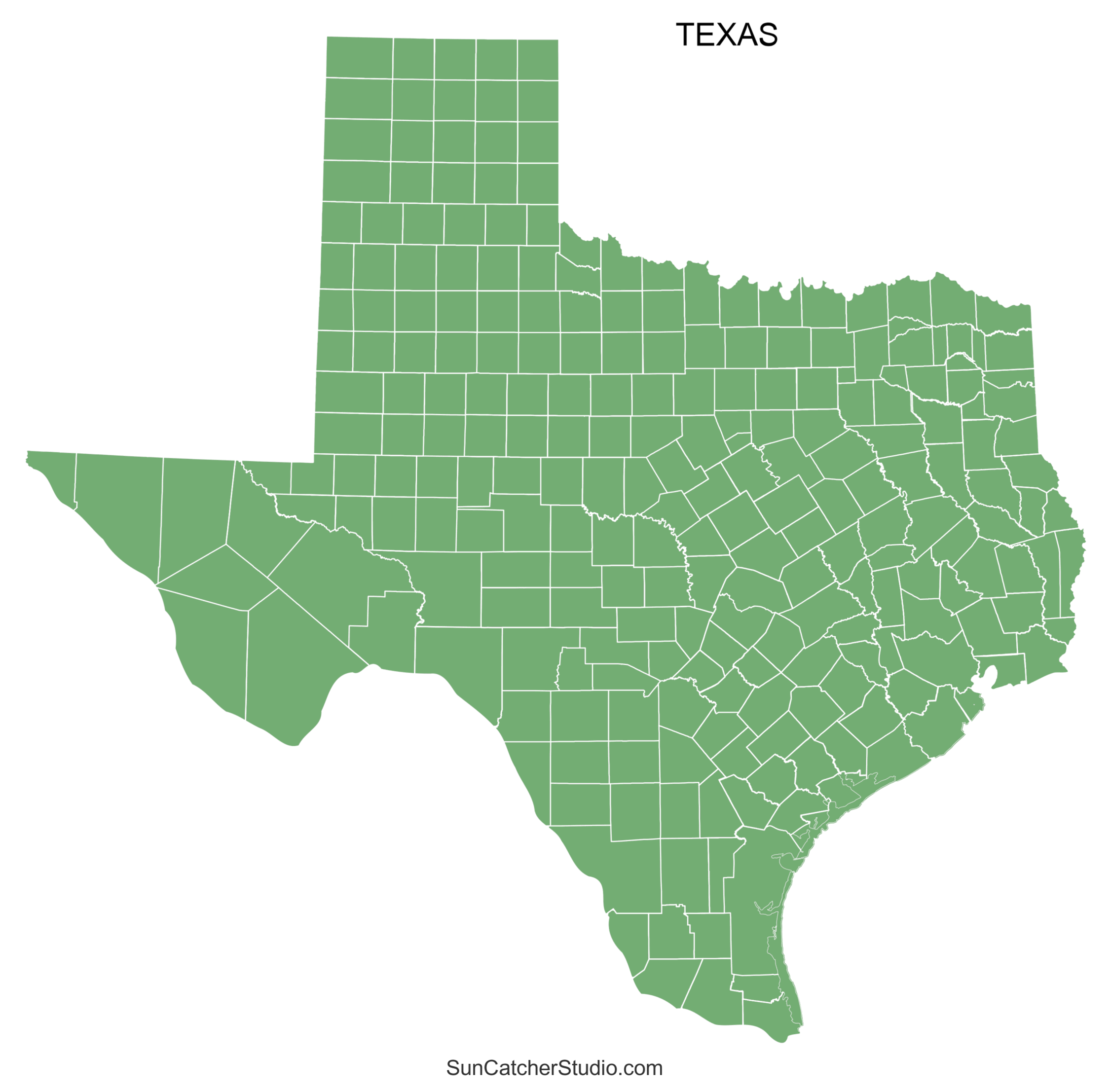 Free Printable Map Of Texas Free Printable Map Of Texas