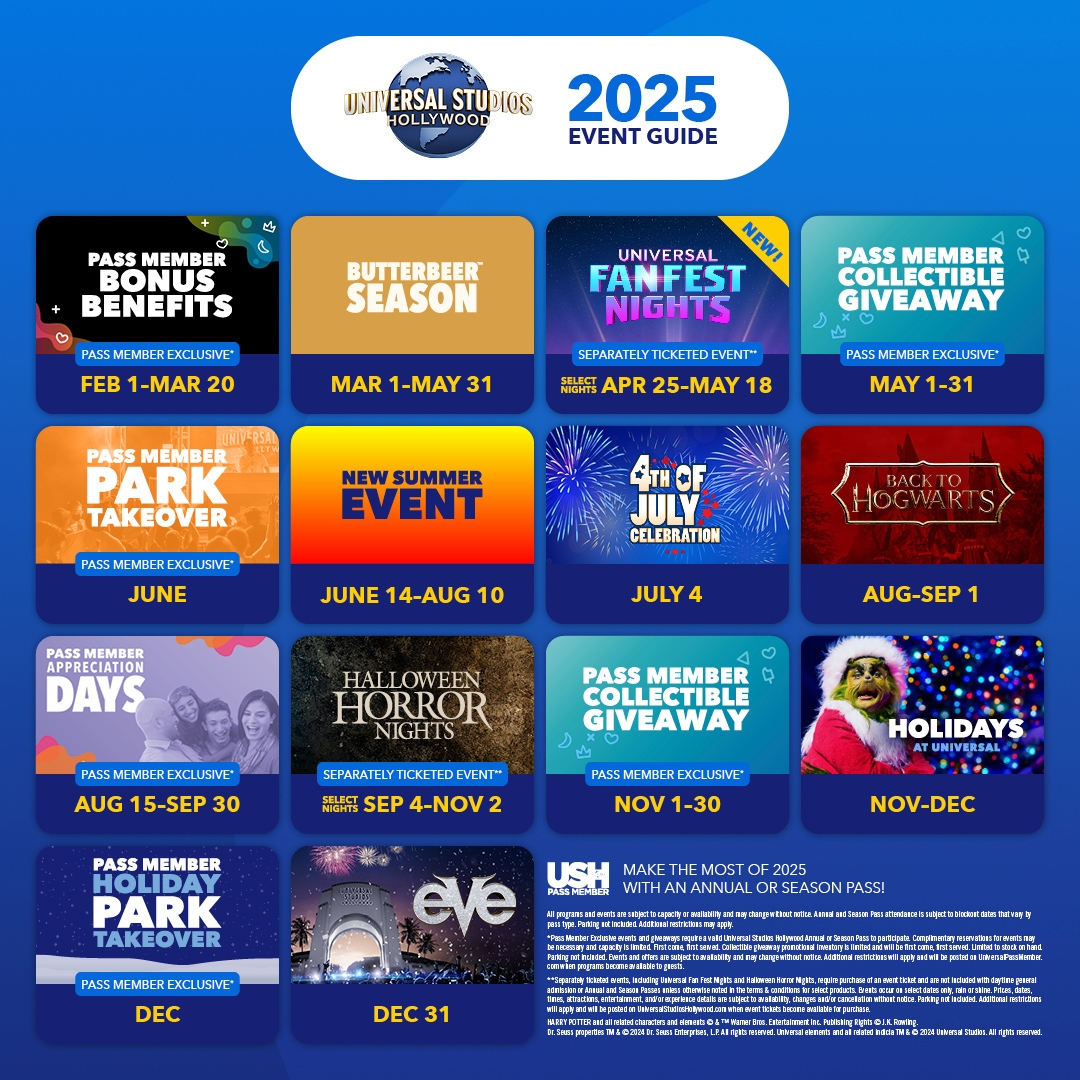 Universal Studios Hollywood Shares 2025 Event Calendar KTLA Universal Studios Hollywood Shares 2025 Event Calendar KTLA
