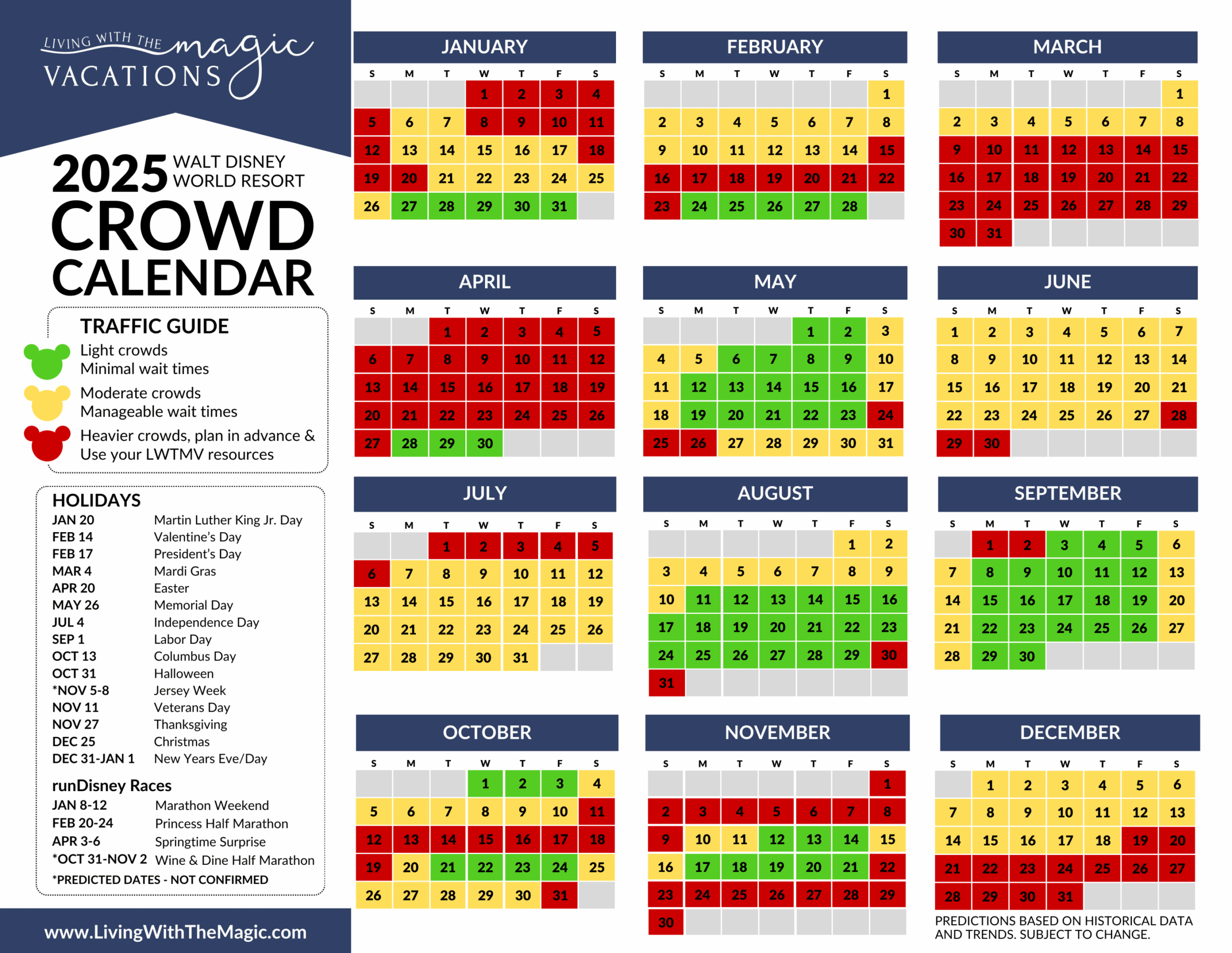 Orlando Crowd Calendar August 2025