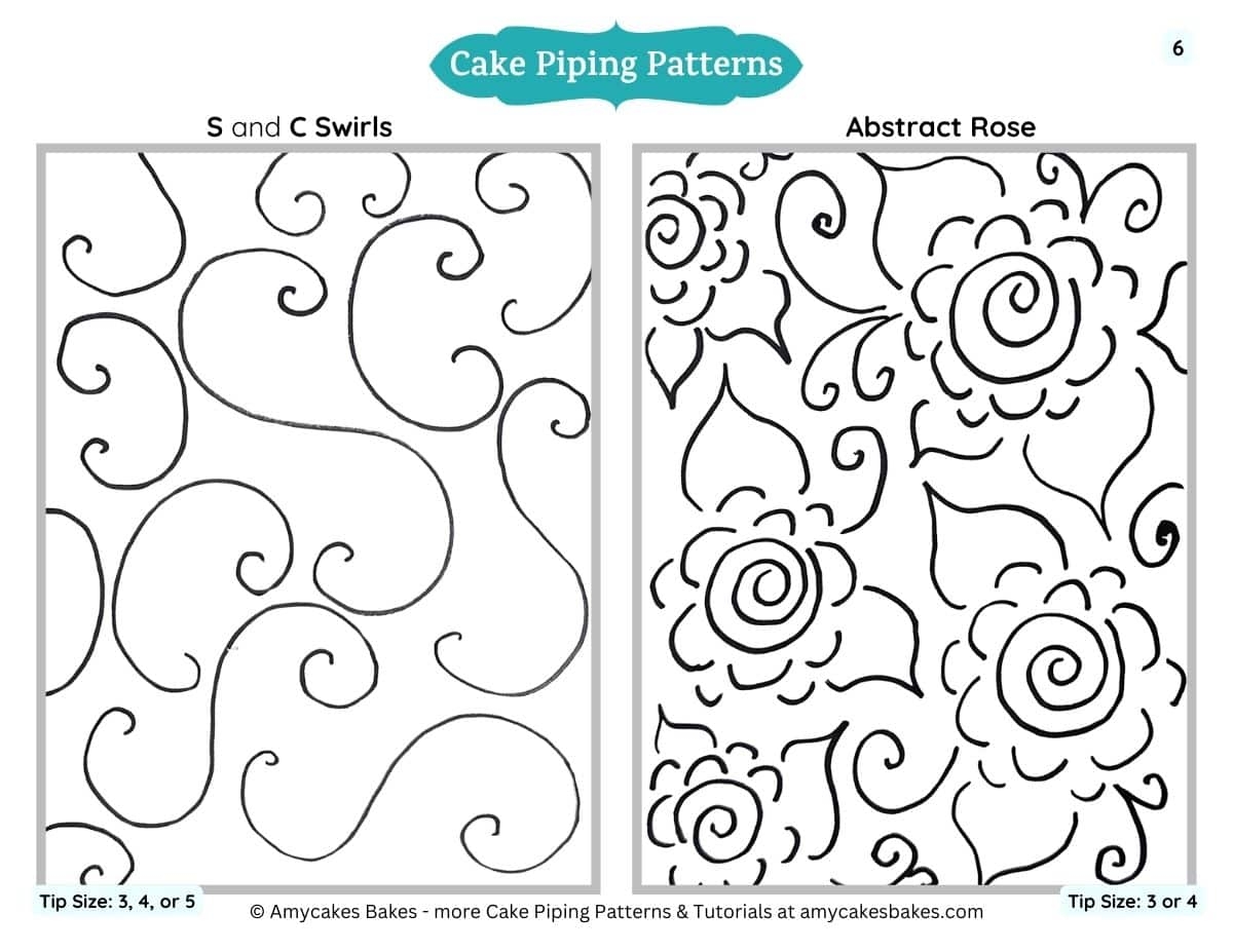 Printable Icing Practice Sheets