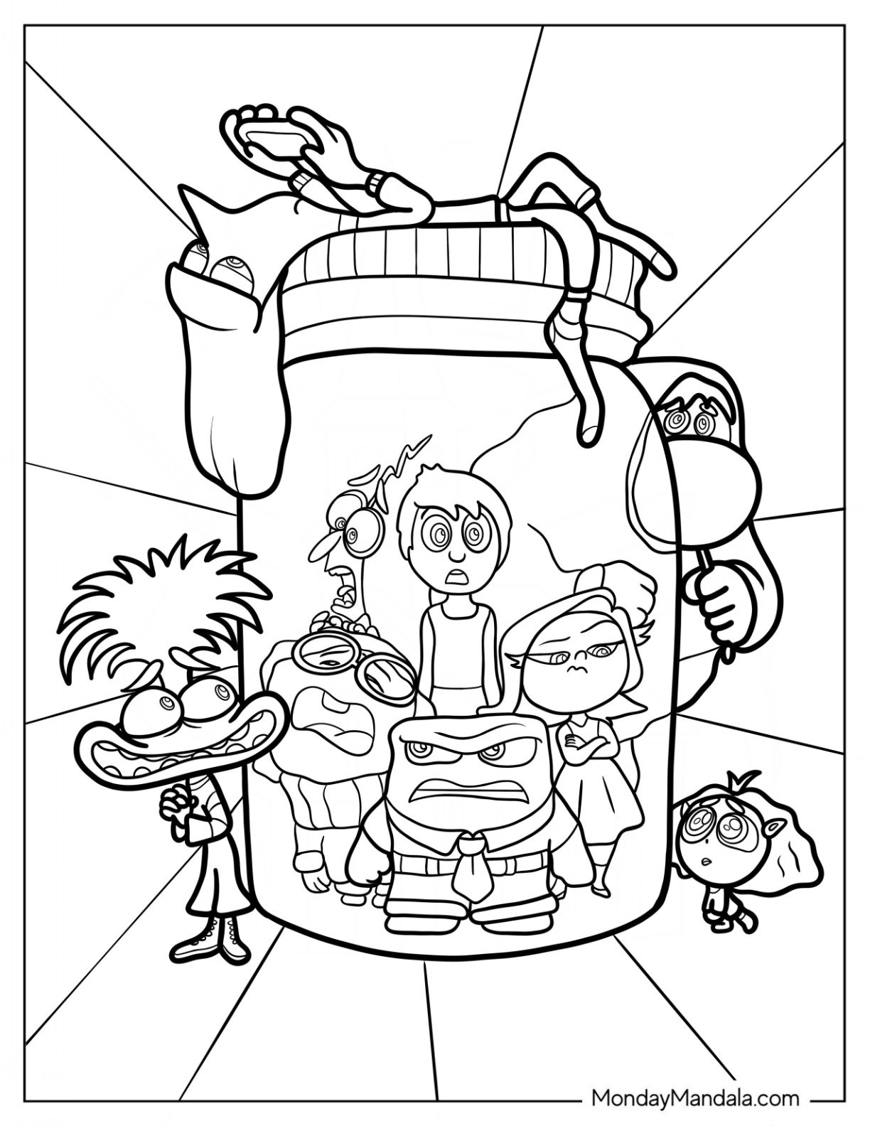 Inside Out 2 Coloring Sheets Printable Inside Out 2 Coloring Sheets Printable