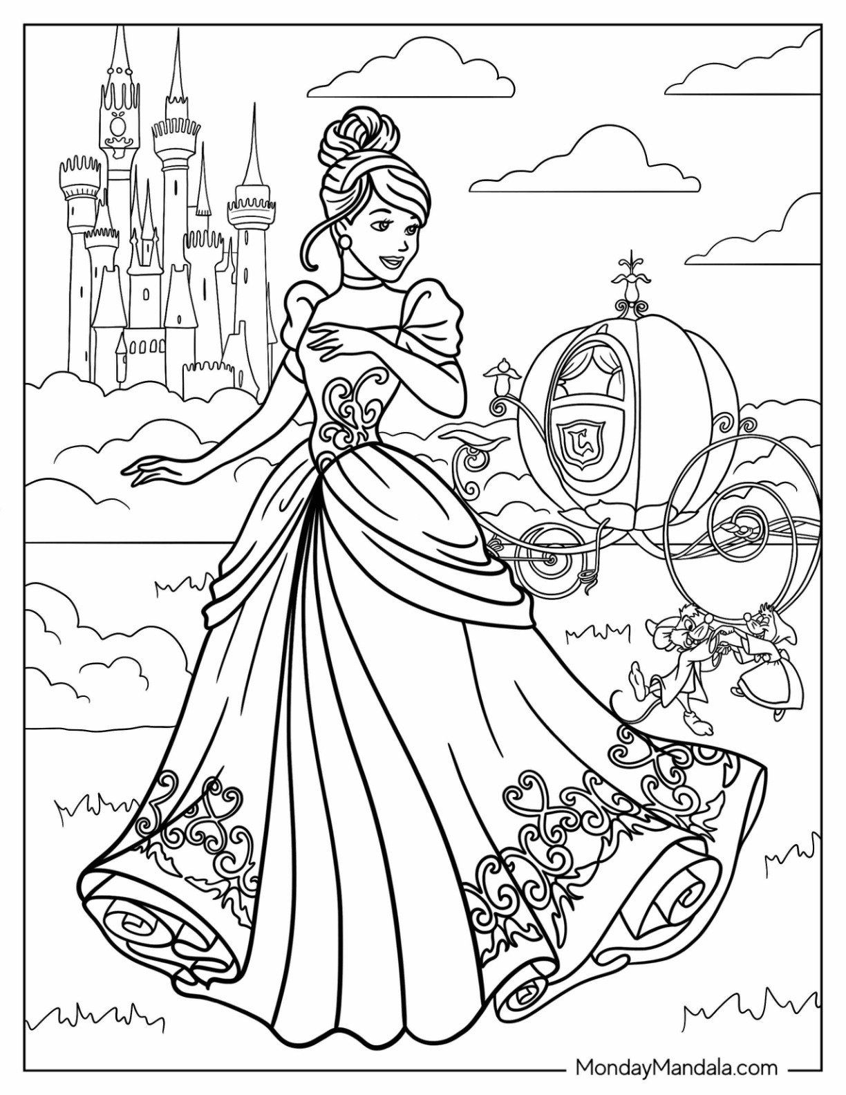 Princess Coloring Sheet Printable