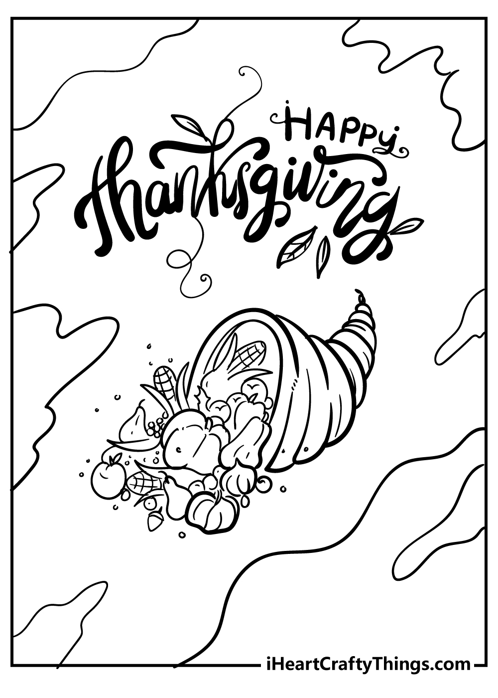 Thanksgiving Printable Coloring Sheets
