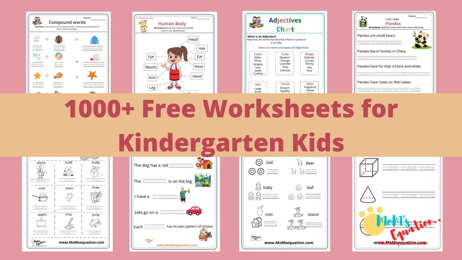 500 Free Worksheets For Kindergarten English Math Ready For Download Mom sEquation 500 Free Worksheets For Kindergarten English Math Ready For Download Mom sEquation
