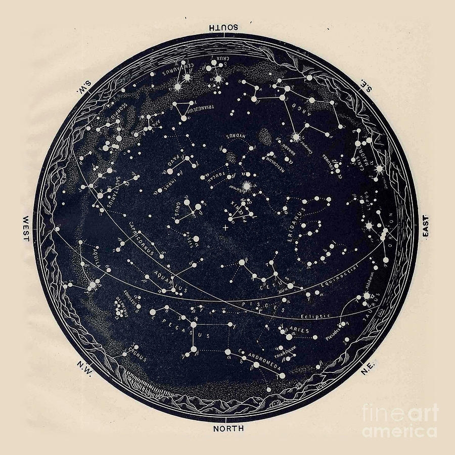 Printable Night Sky Map