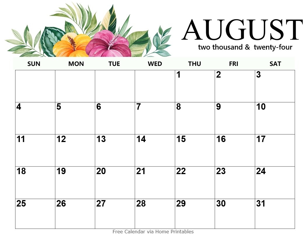 August 2024 Calendar 20 Free Templates To Download