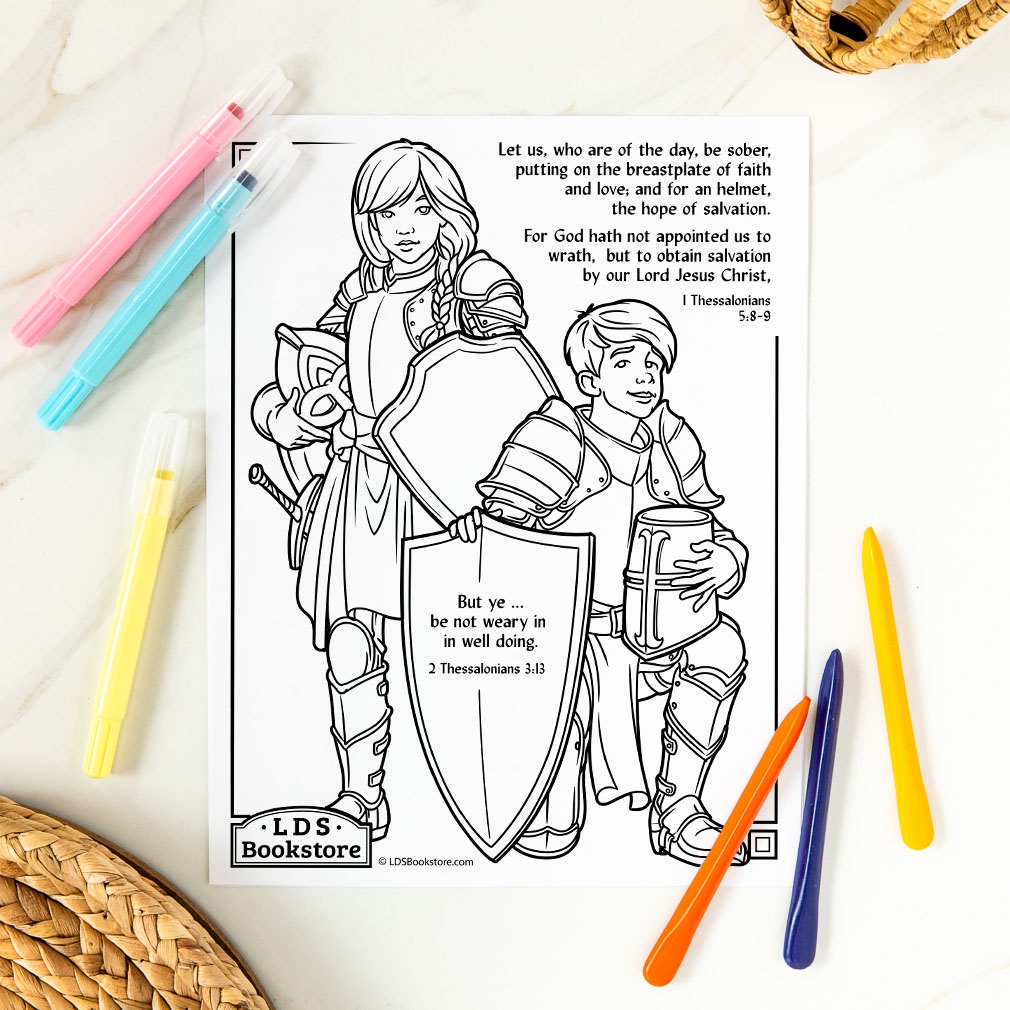 Printable Armor Of God Coloring Sheet