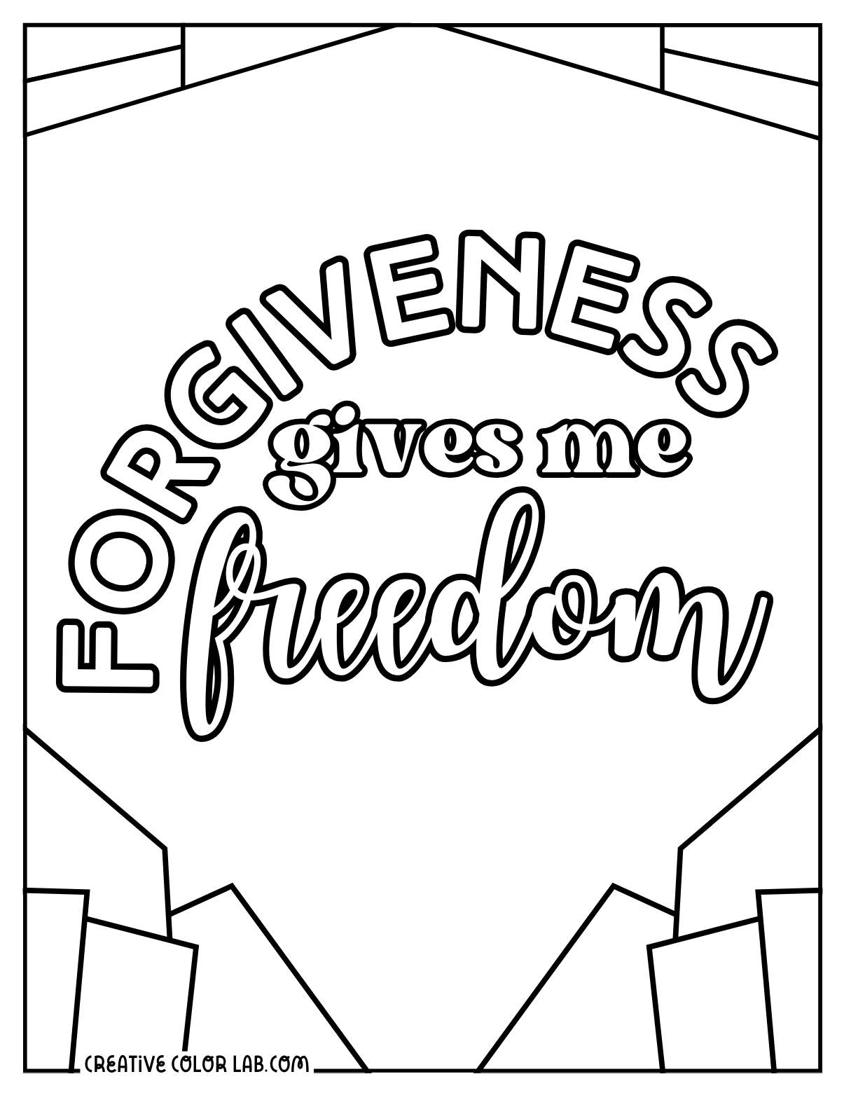 Forgiveness Coloring Pages PDFs Free Printables