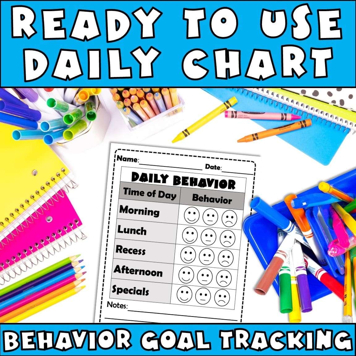 Free Printable Daily Behavior Chart Free Printable Daily Behavior Chart