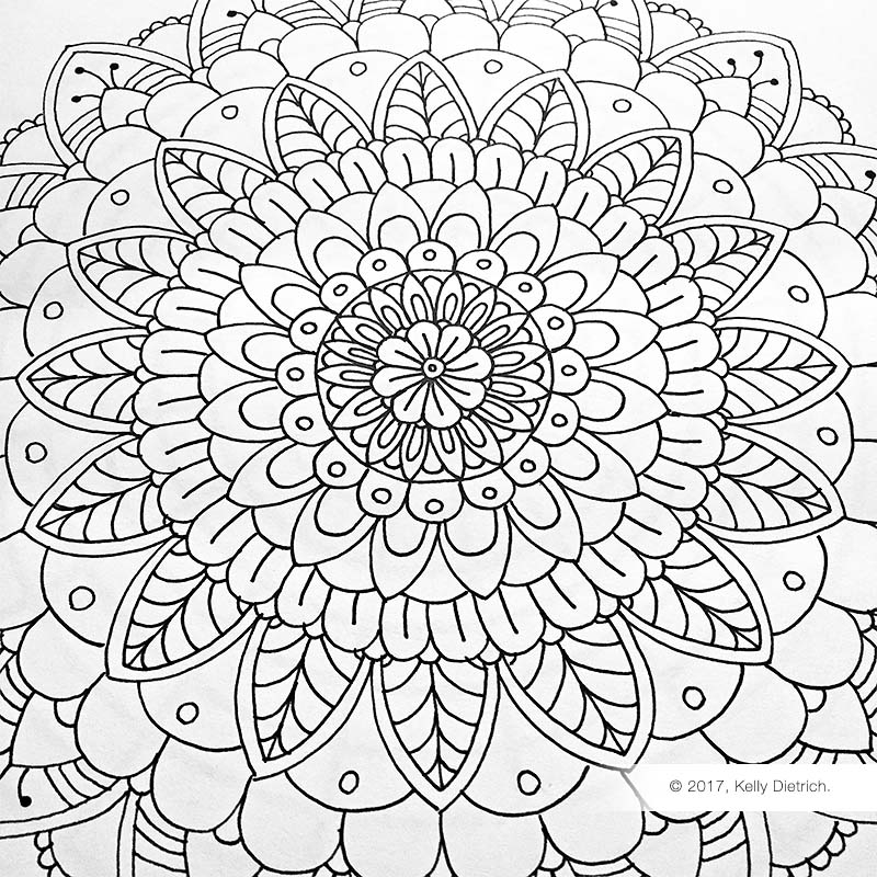 Free Mandala Template For Hand Drawn Mandalas Kelly Dietrich Mandala Art