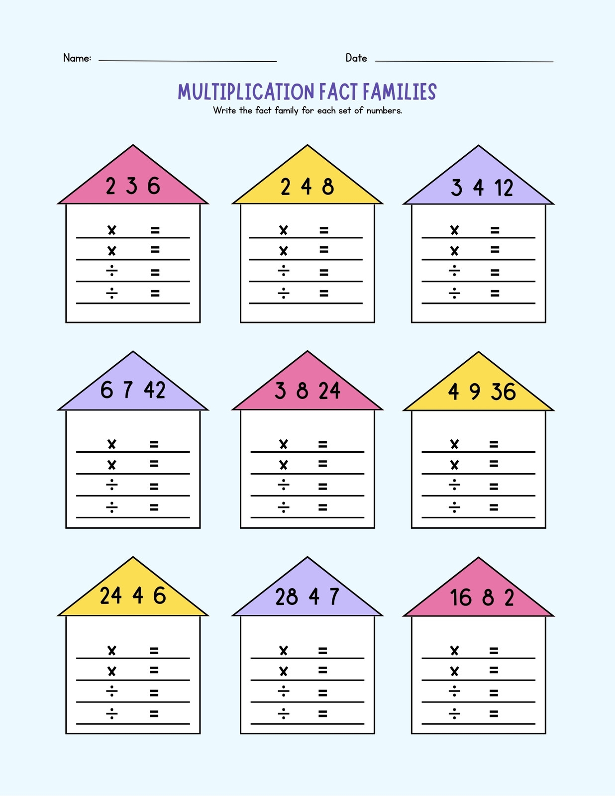 Free Multiplication Worksheet To Use And Print Canva Free Multiplication Worksheet To Use And Print Canva