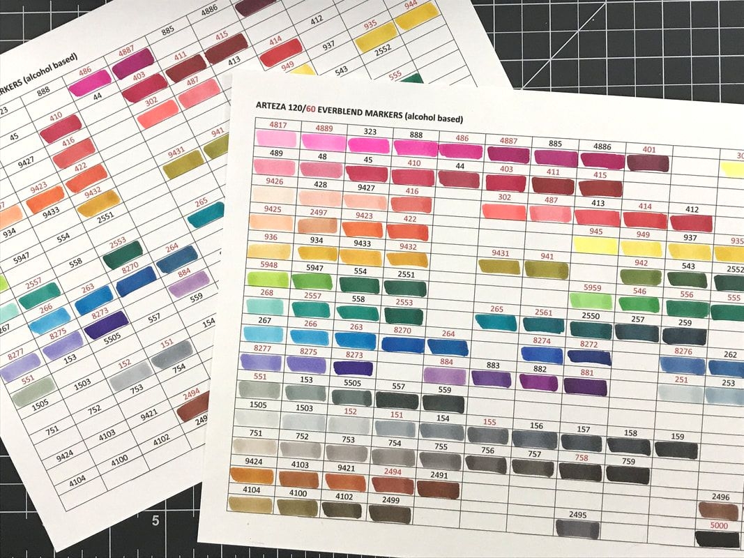 Free Printable Marker Swatch Sheet