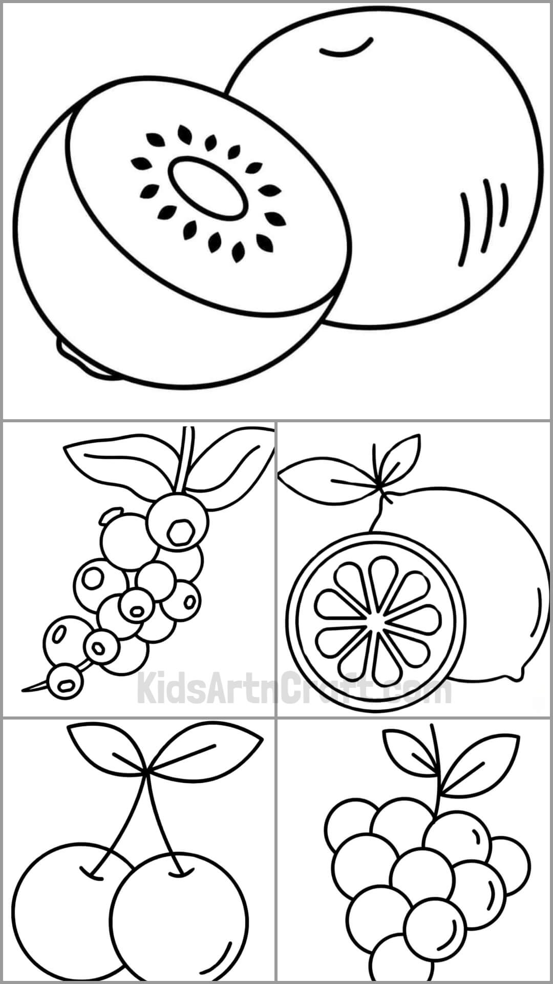 Free Printable Fruit Coloring Worksheets For Kids Kids Art U0026 Craft
