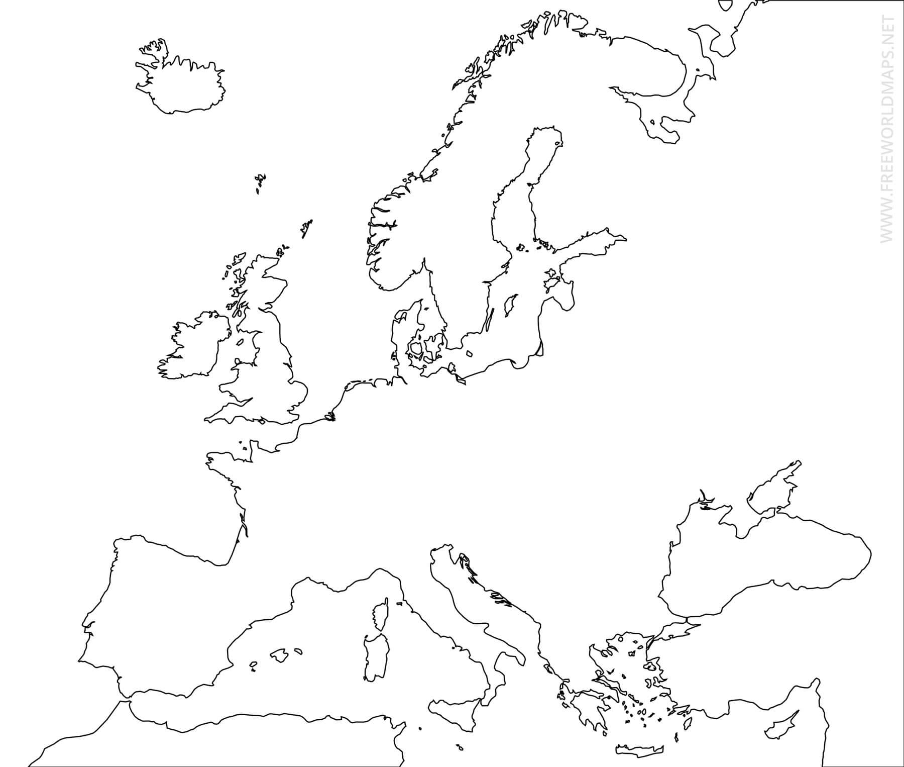 Printable Europe Map