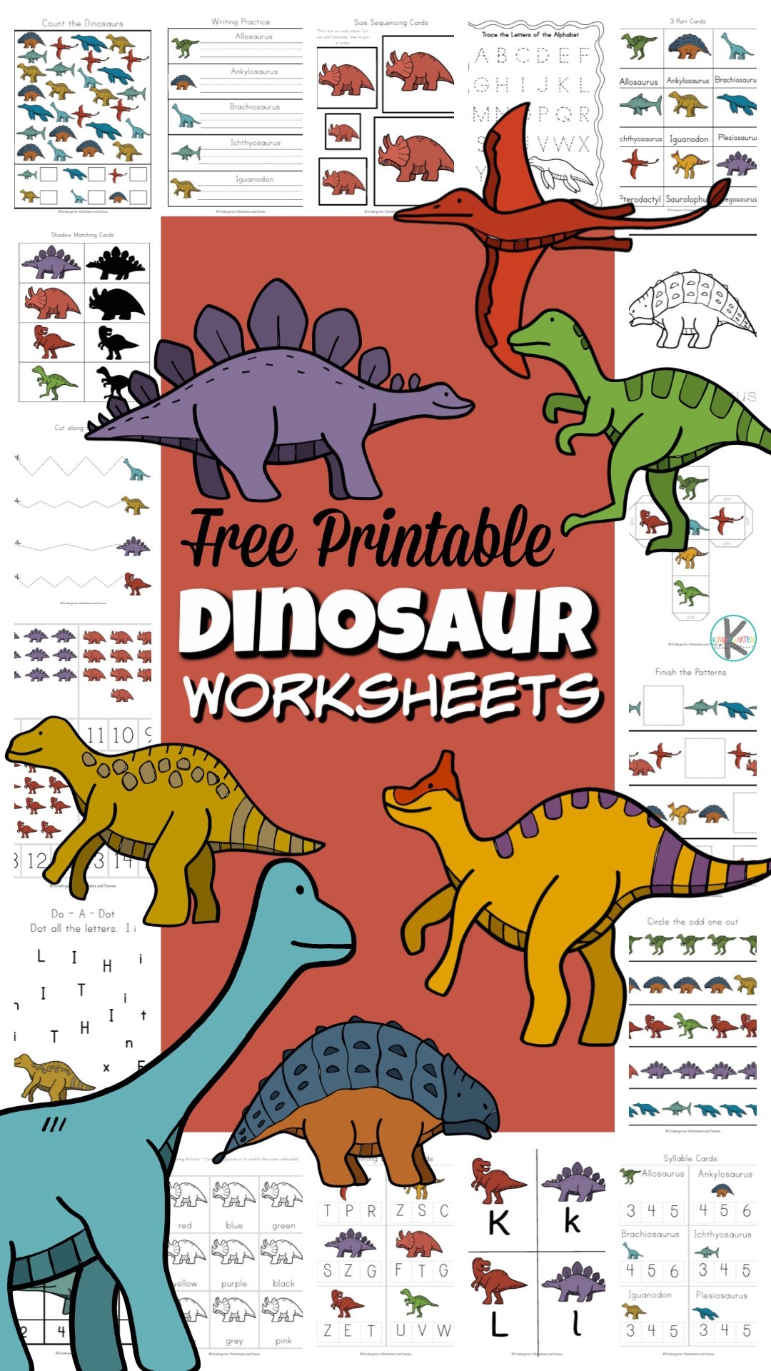 Printable Preschool Dinosaur Worksheets