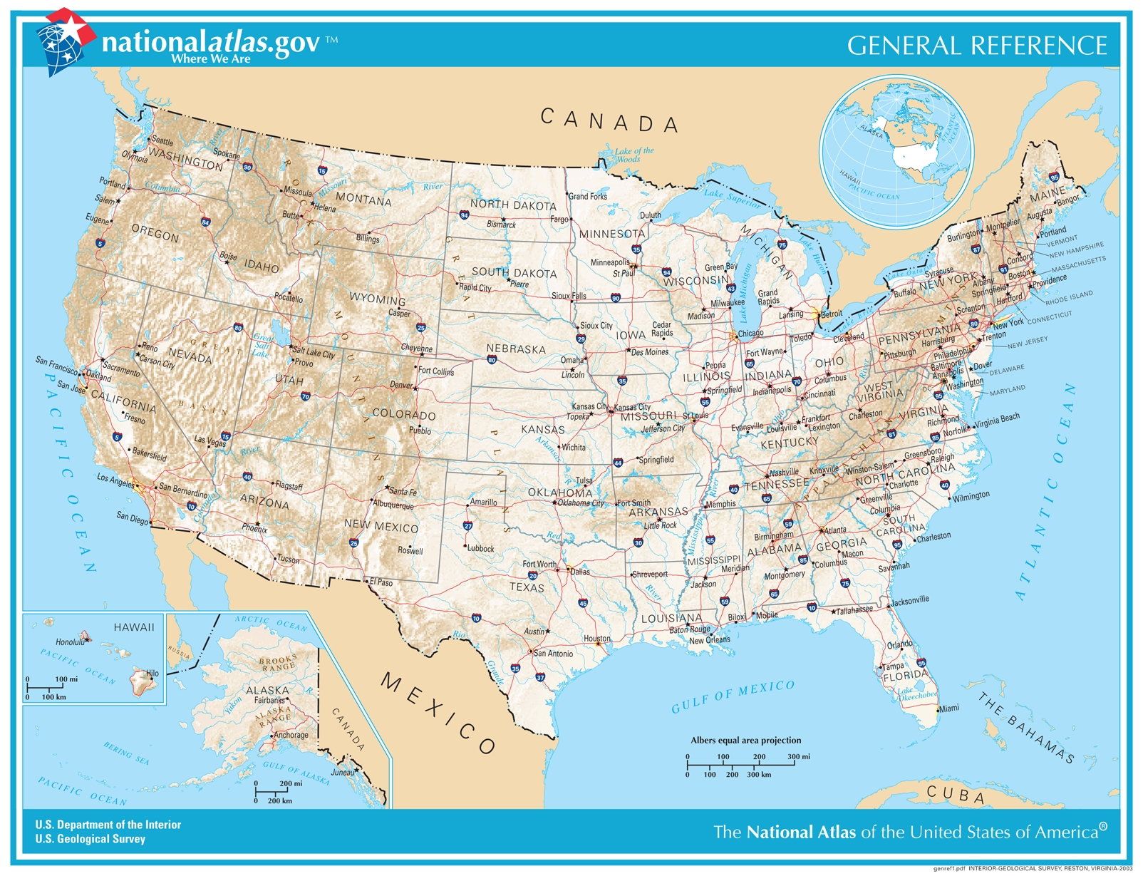 Printable United States Map Pdf
