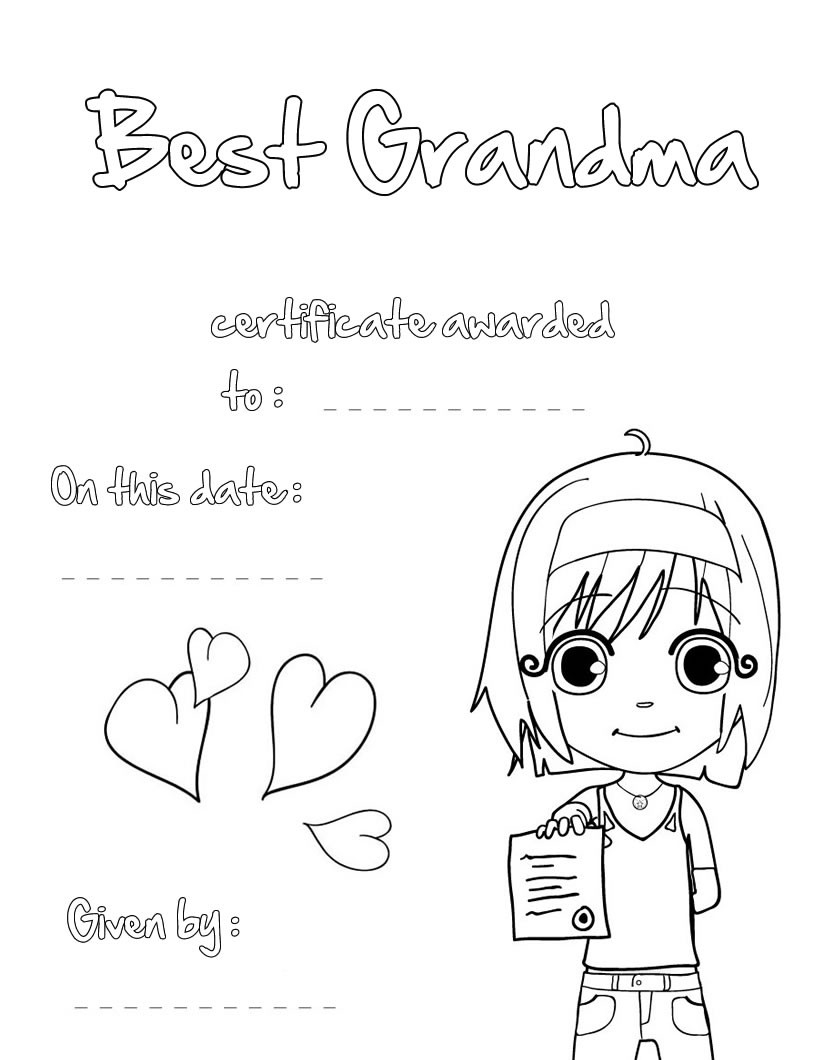  Grandparents Day Coloring Pages U0026 Books 100 FREE And Printable 