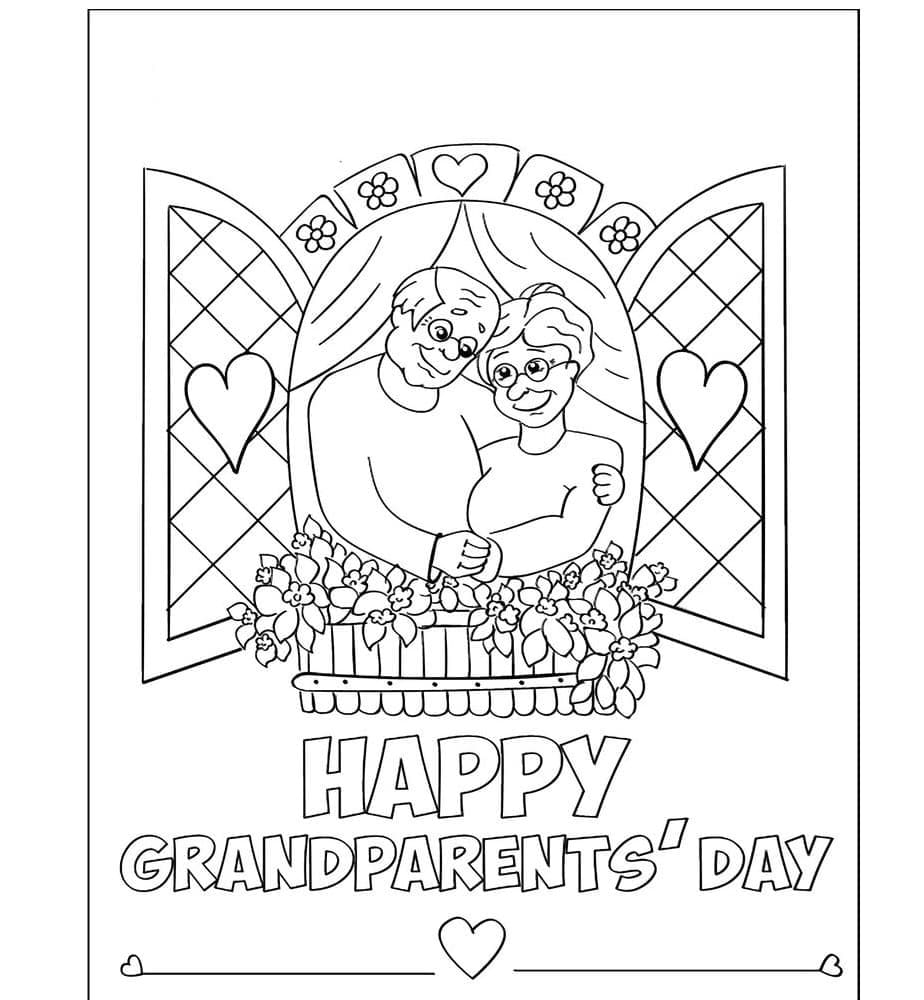 Grandparents Day For Children Coloring Page Download Print Or Color Online For Free