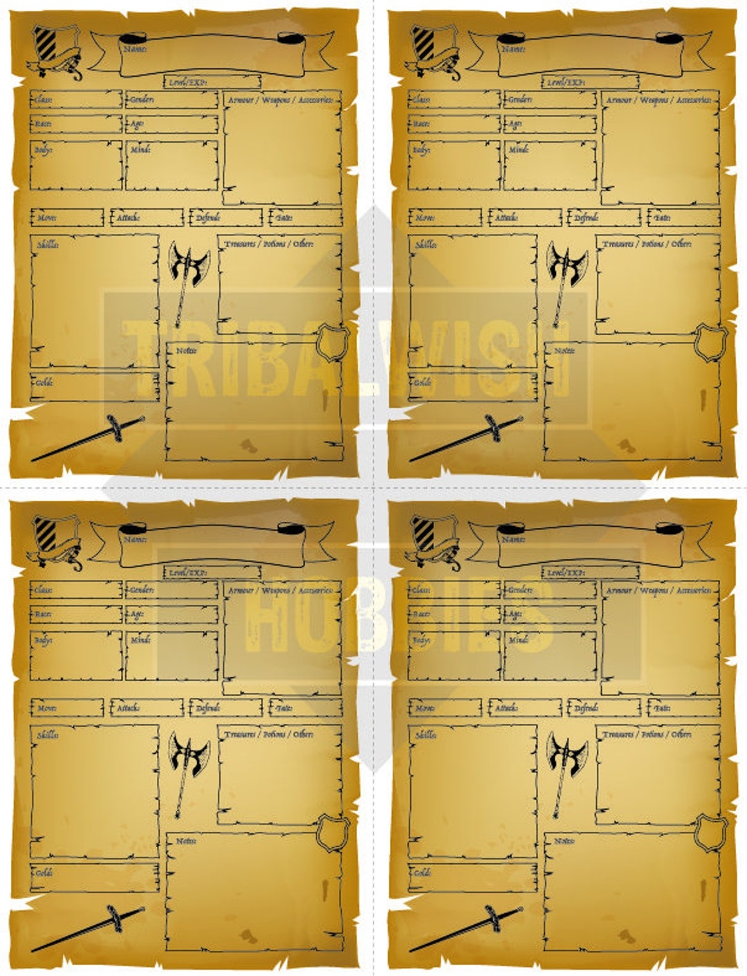 Heroquest Character Sheet Printable Digital Download Dungeon Boardgaming Heroquest Character Design Dungeons And Dragons Warhammer Etsy Norway