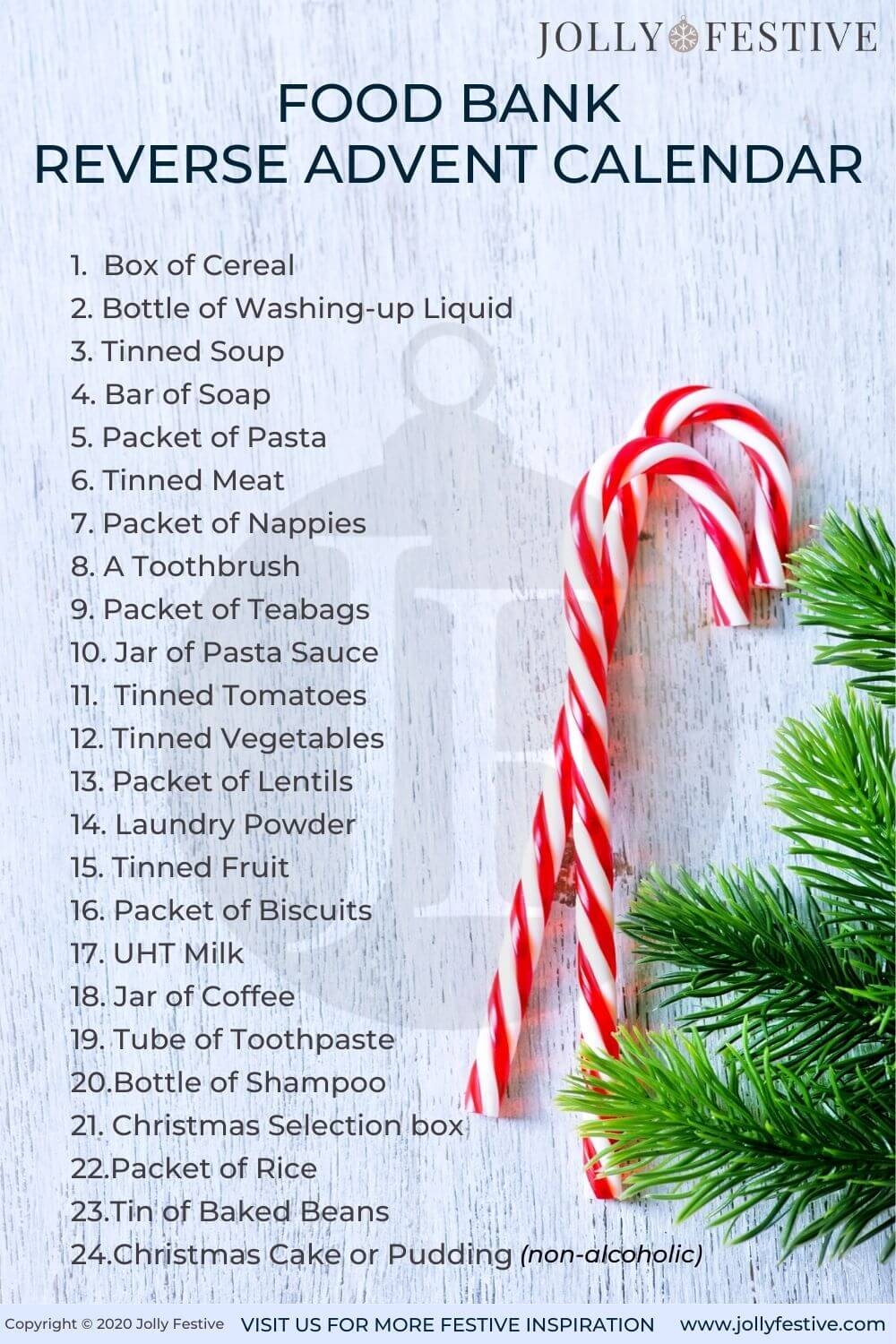 How To Make A Reverse Advent Calendar To Give Back Jolly Festive