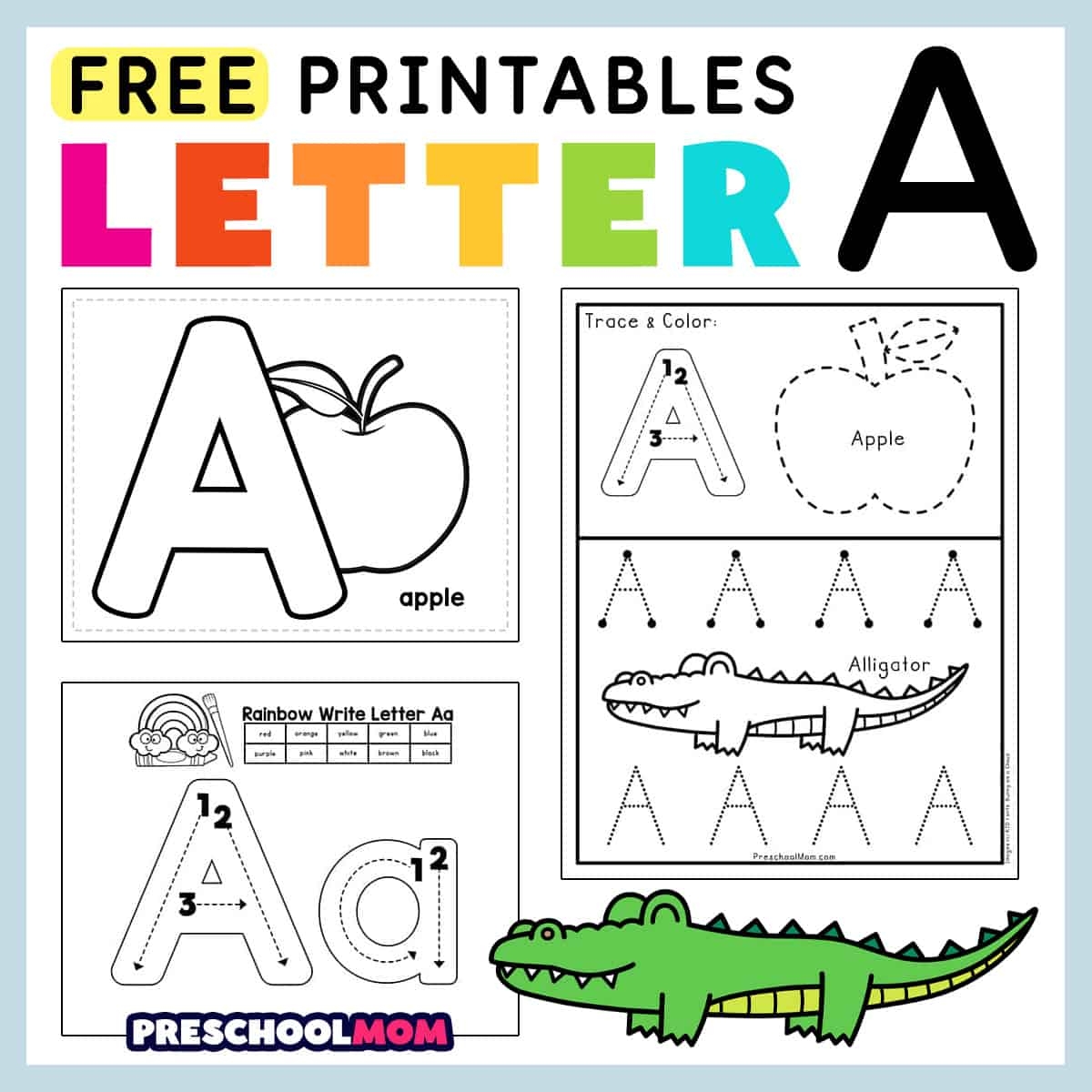Pre Kindergarten Printable Worksheets