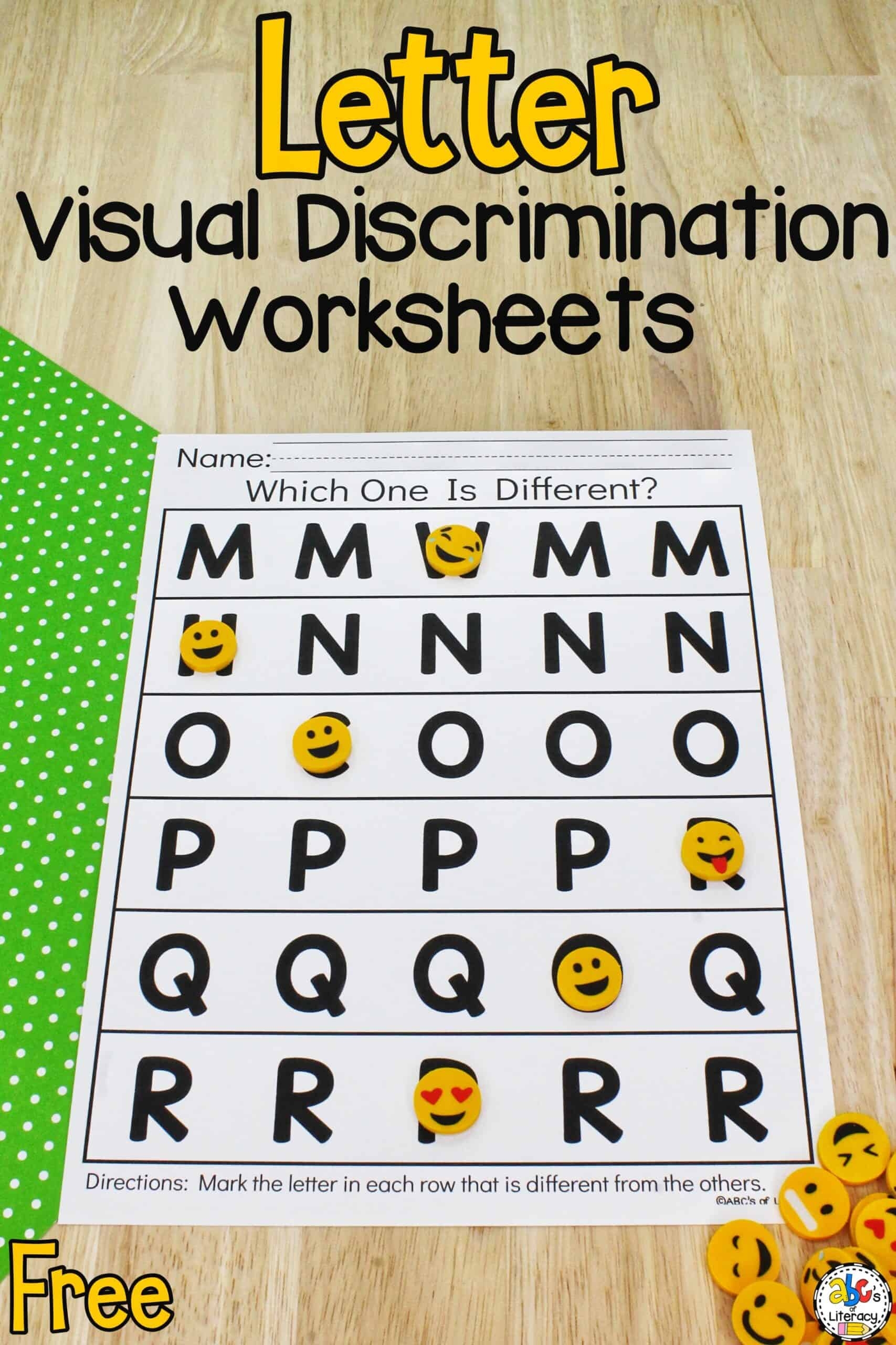 Letter Visual Discrimination Worksheets Free Preschool Worksheets