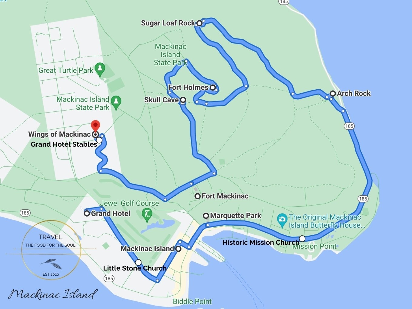 Printable Map Of Mackinac Island