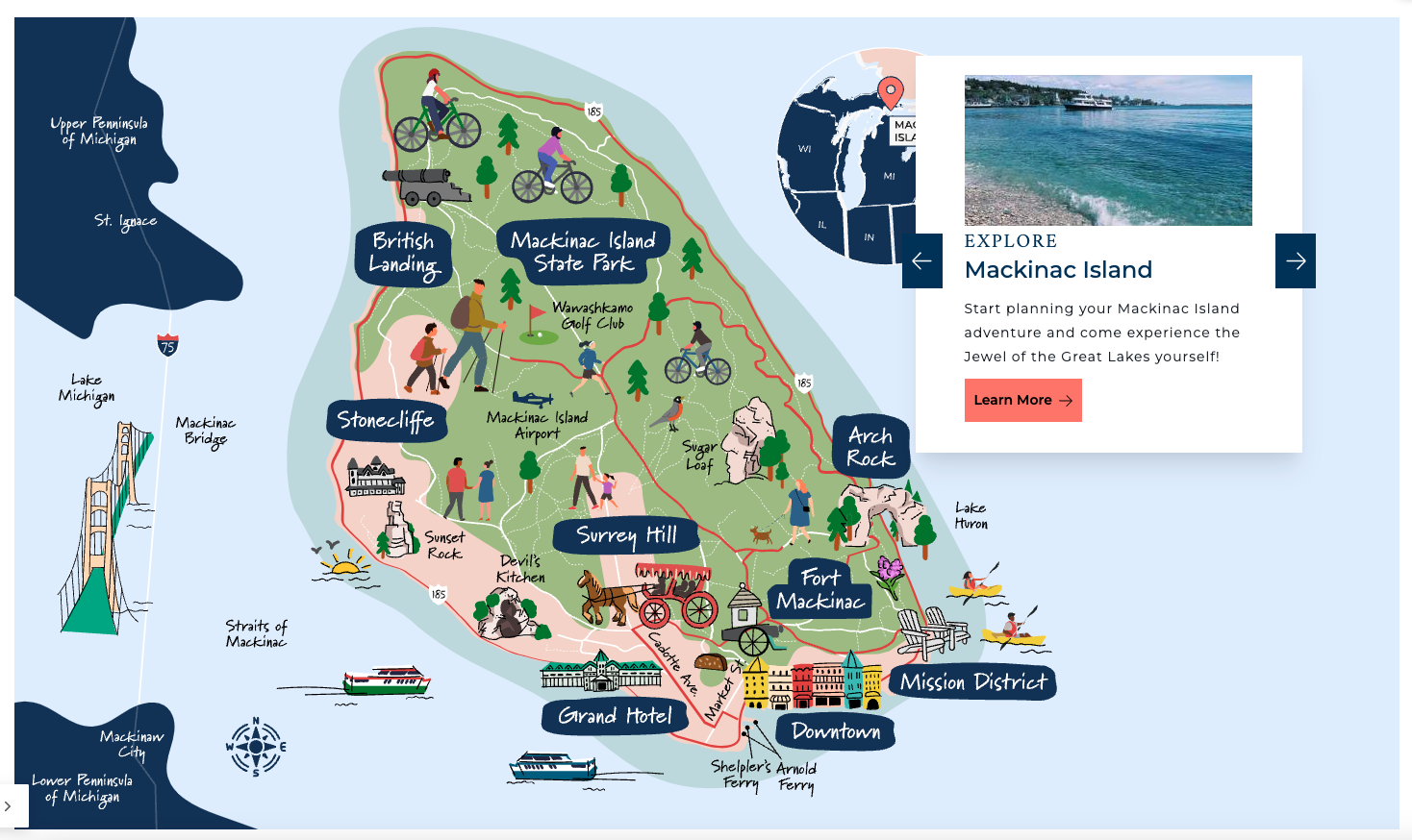 Mackinac Island Map TwoSix Digital