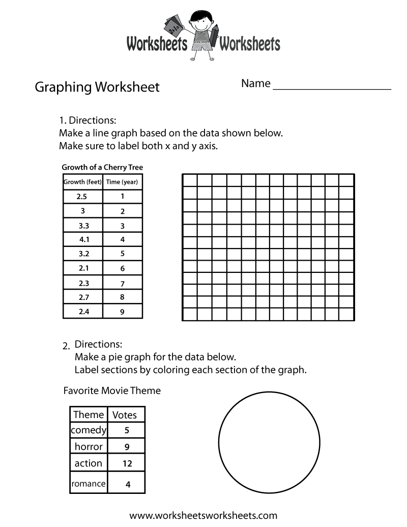 Free Printable Pie Graph Worksheets
