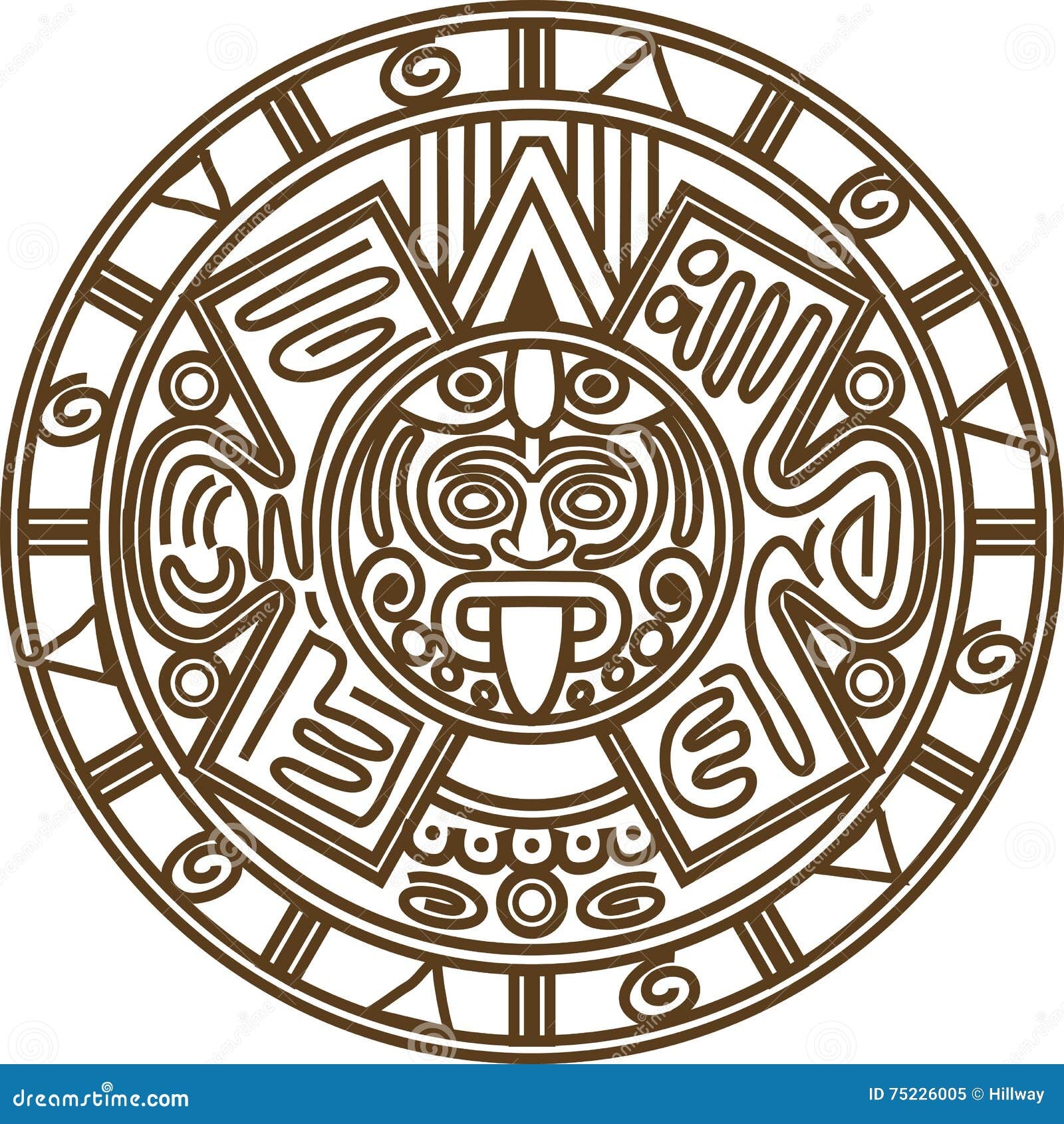 Mayan Calendar Stock Vector Illustration Of Maya Stone 75226005 Mayan Calendar Stock Vector Illustration Of Maya Stone 75226005