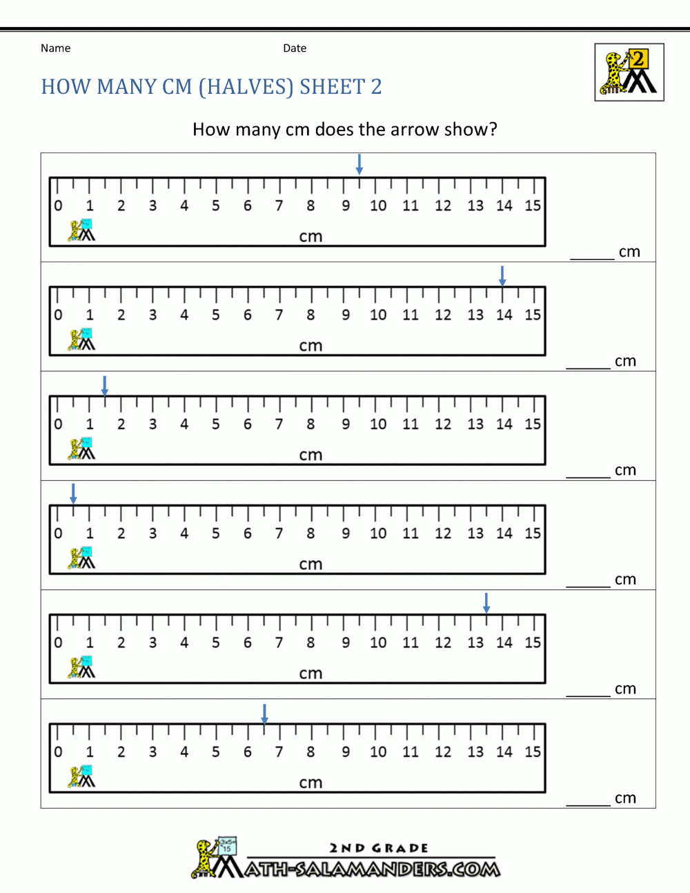 Measurement Math Worksheets Measuring Length