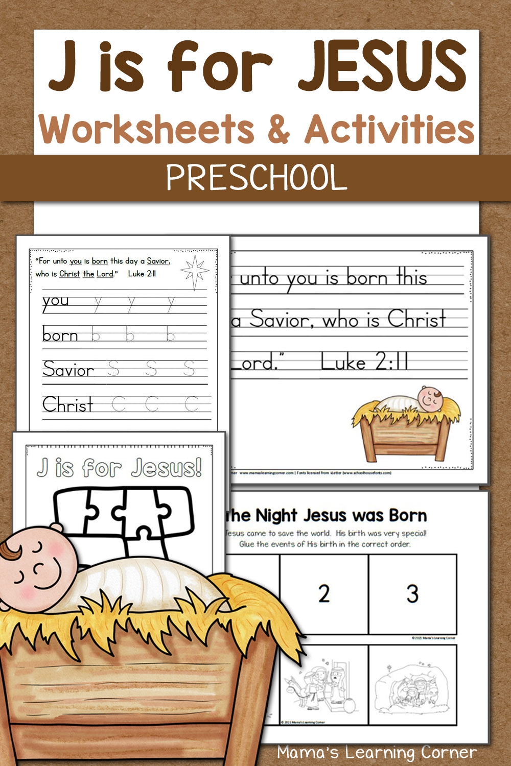Nativity Worksheets For Preschool Mamas Learning Corner
