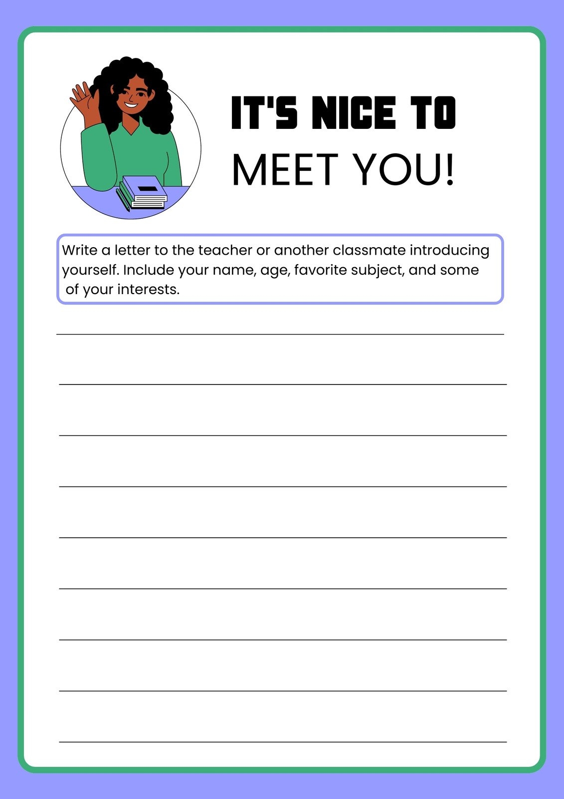 Page 2 Free And Printable All About Me Worksheet Templates Canva