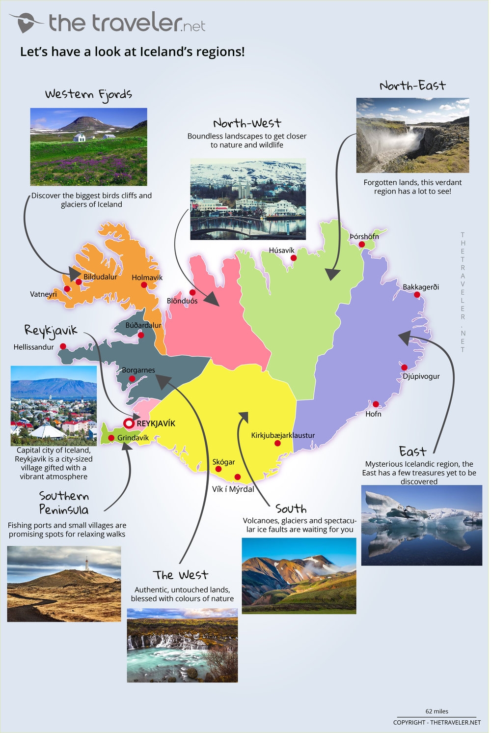 Places To Visit Iceland Tourist Maps And Must see Attractions