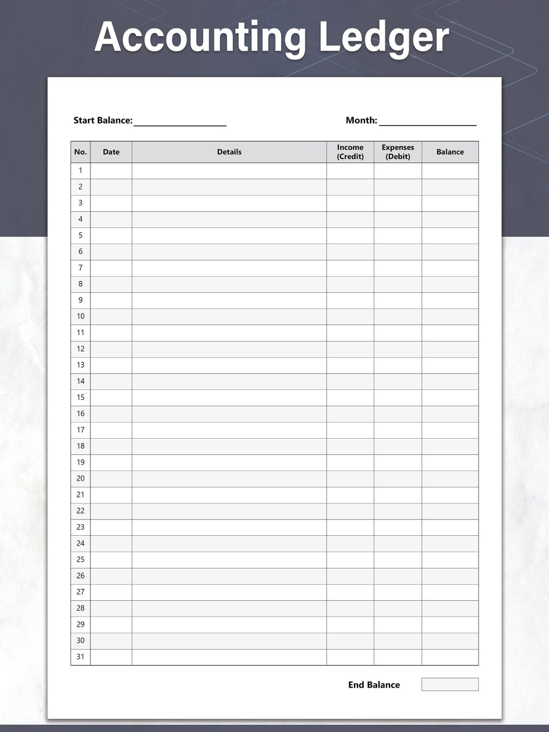 Free Printable Bookkeeping Sheets Pdf
