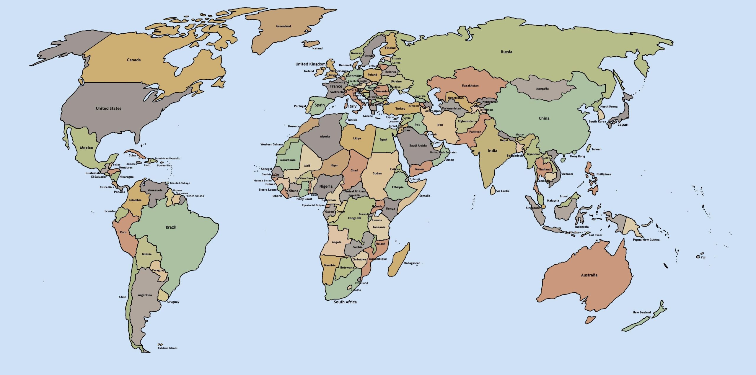Political World Map Printable Free Political World Map Printable Free