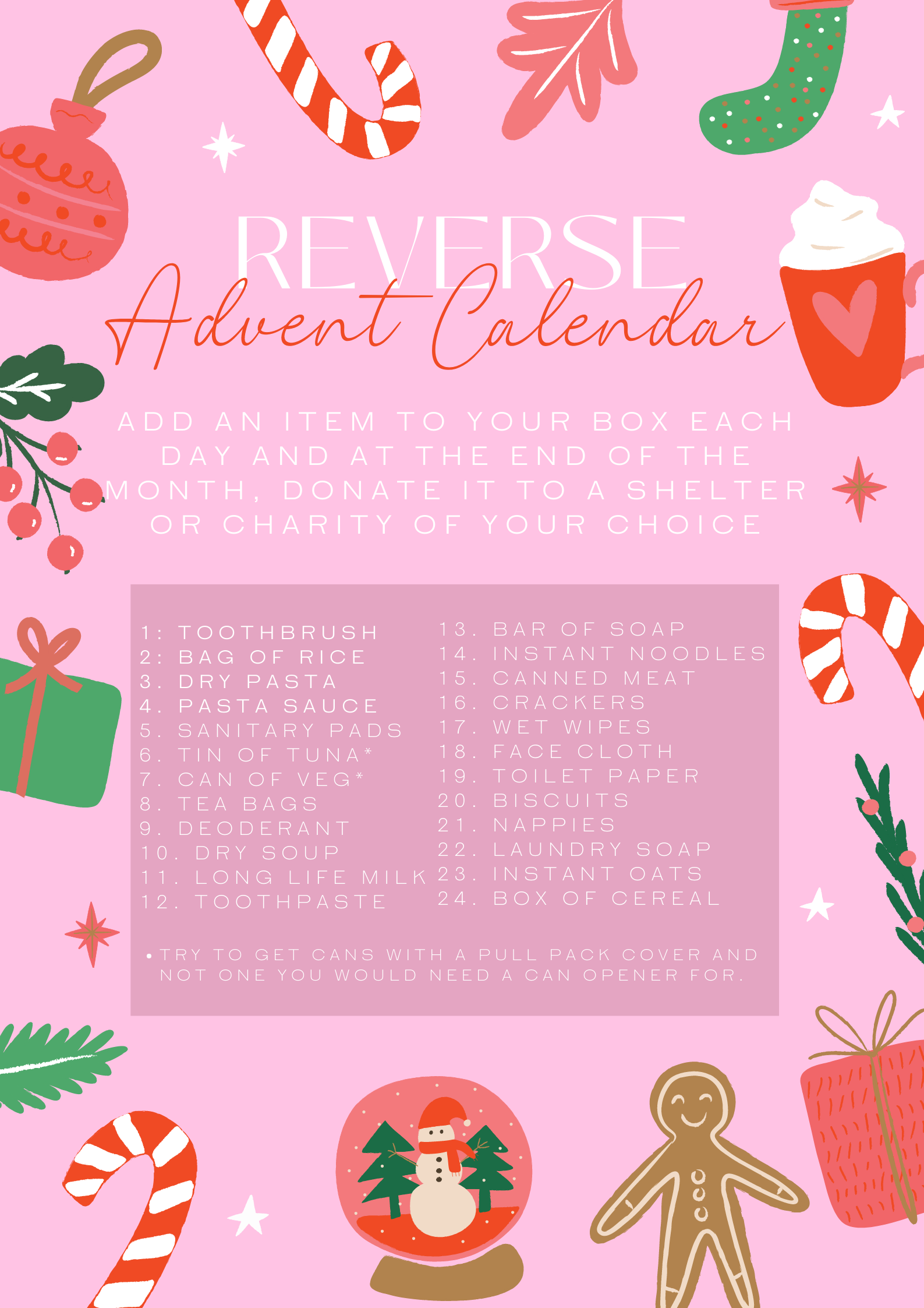 Reverse Advent Calendar What How And A Free Printable