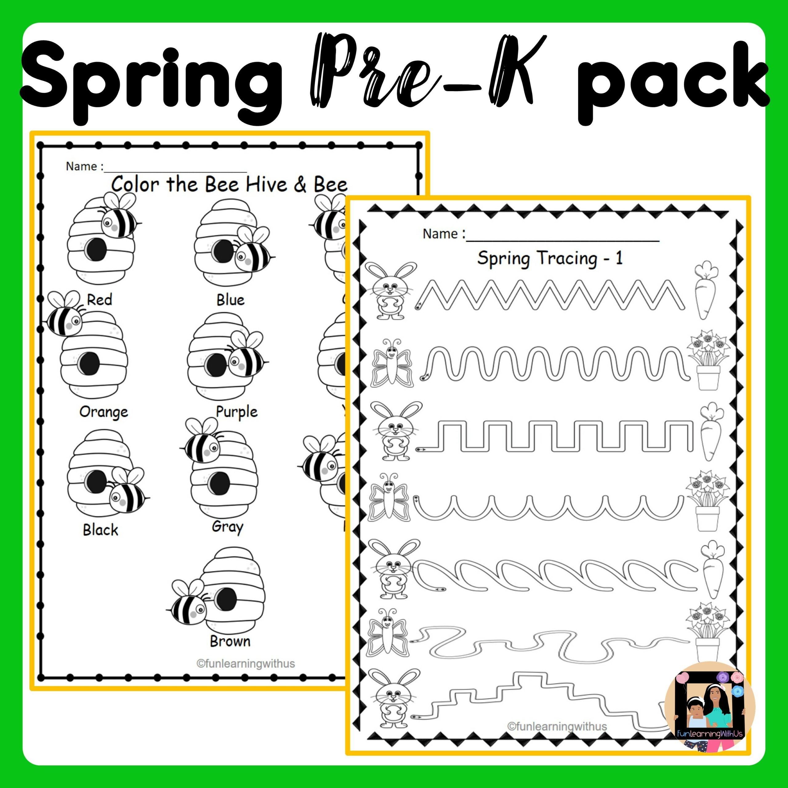 Spring Learning Pack For Preschool U0026 Pre K Made By Teachers