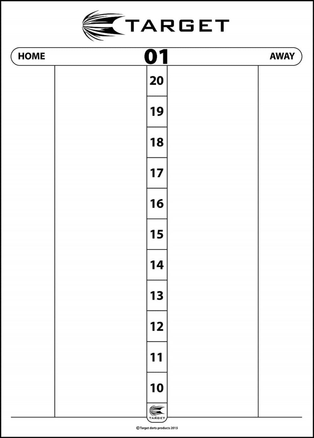 Target Darts Dry Wipe Darts Scoring Sheet Desertcart Israel