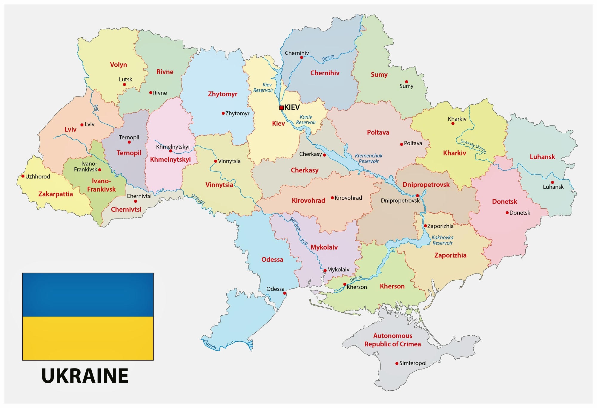 Ukraine Maps Printable Maps Of Ukraine For Download