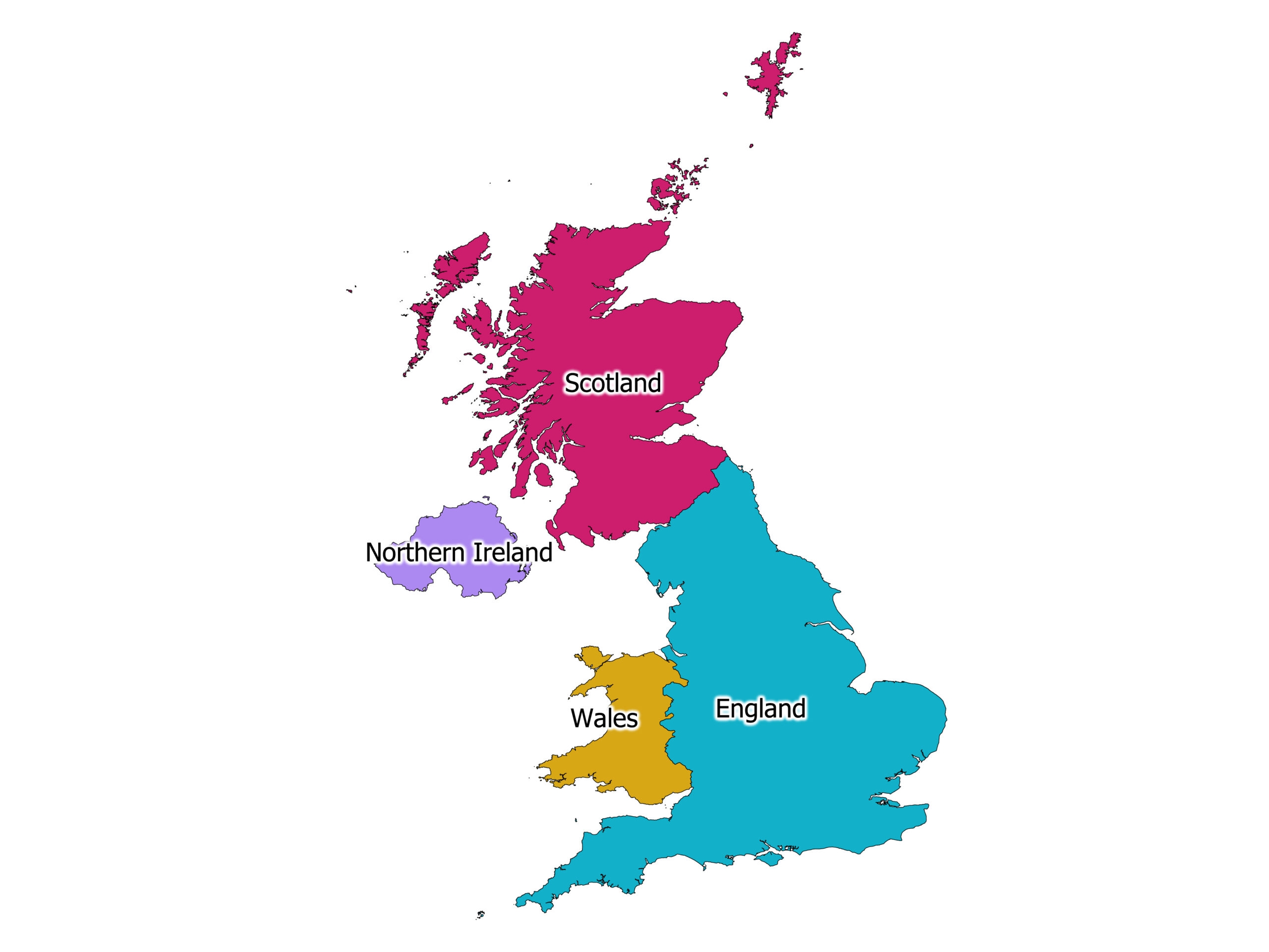 Printable Map Of Uk