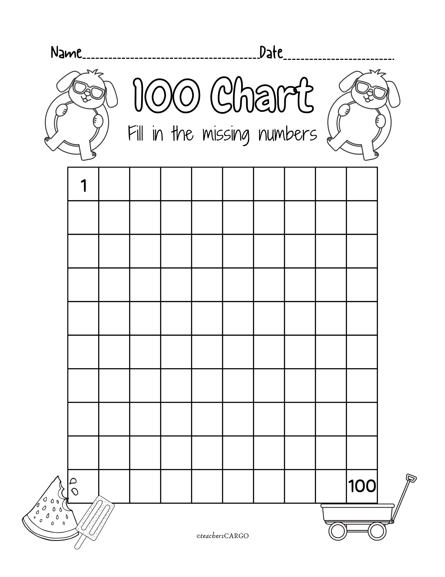 Printable Numbers 1 100 Worksheets Printable Numbers 1 100 Worksheets