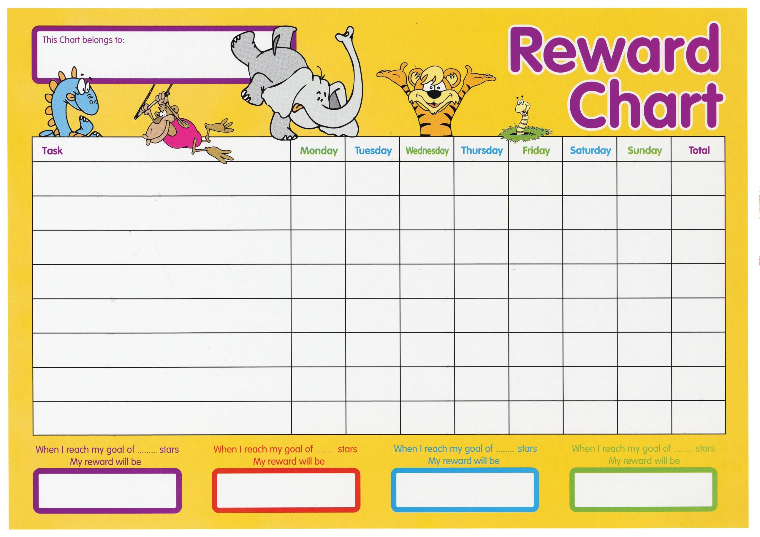 11 Reward Chart For Kids Examples To Download 11 Reward Chart For Kids Examples To Download