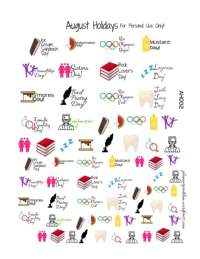 110 Stickers Holiday Ideas Free Planner Stickers Free Printable Planner Stickers Happy Planner Printables